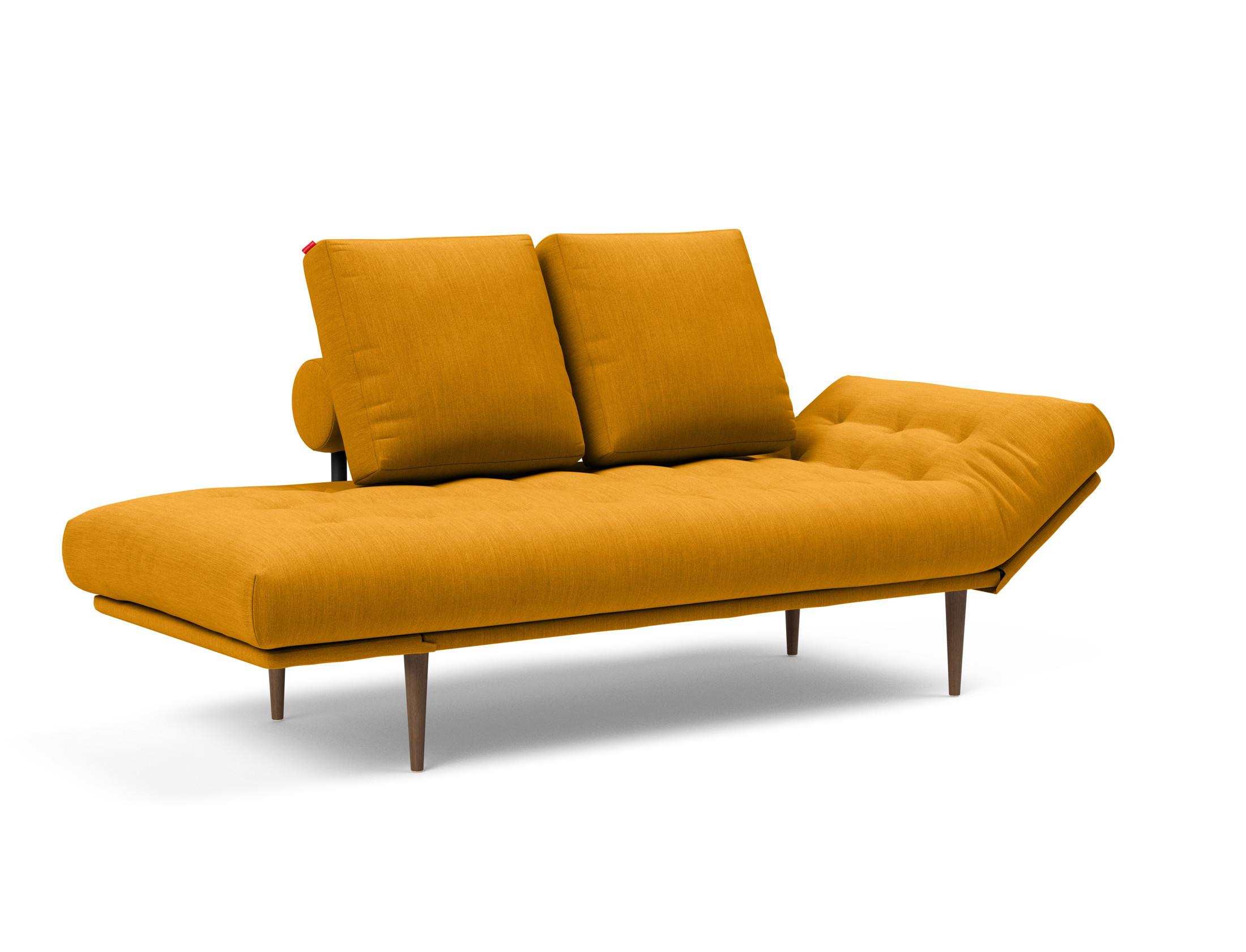 Slaapbank Rollo 80x200cm - Curry geel