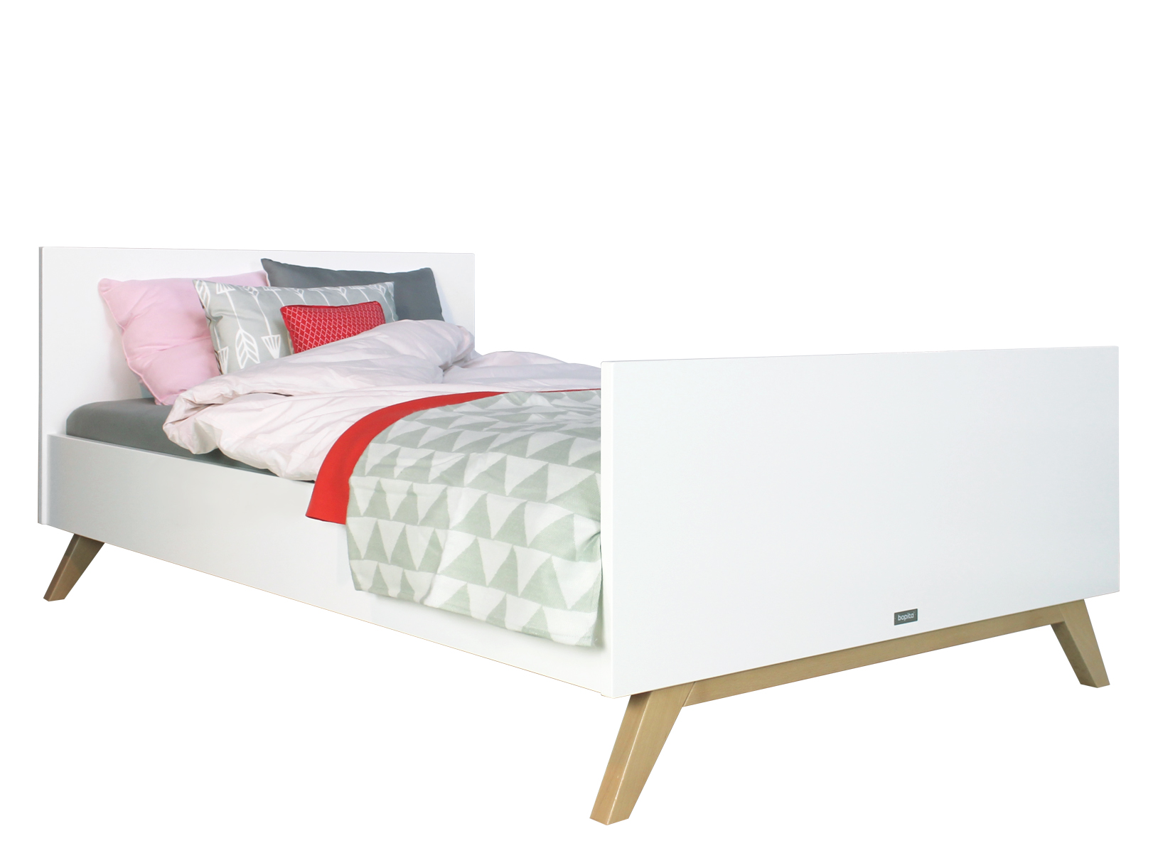 Twijfelaar bed Lynn 120x200cm - wit