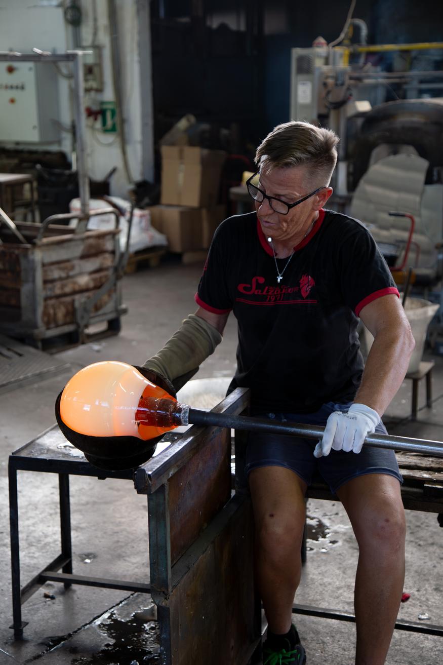 Design vloerlamp 'Boule' 