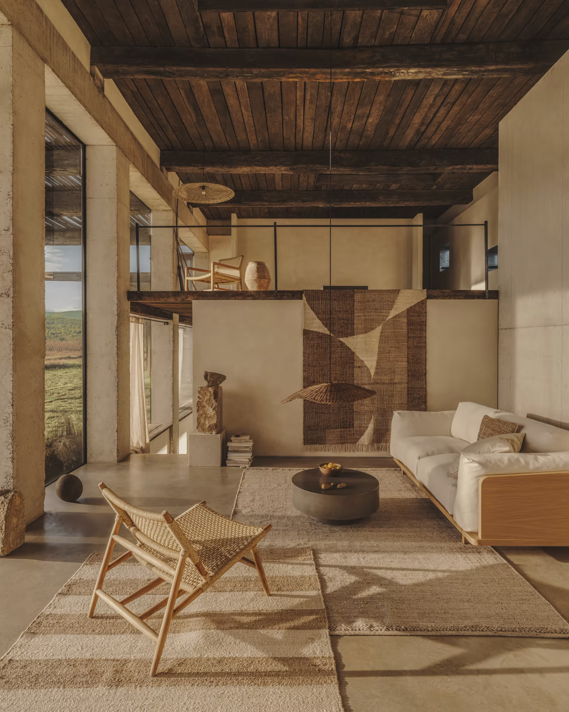 Fauteuil uit massieve teak - naturel
