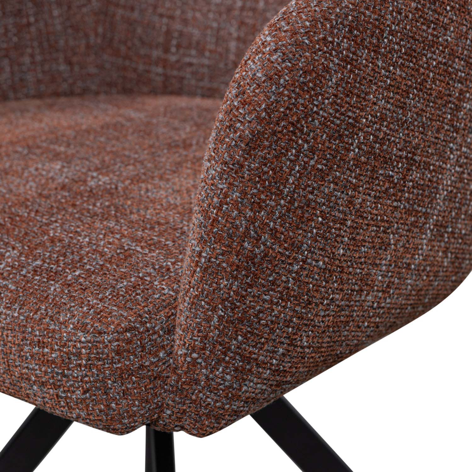 Draaibare kupstoel Fenne - Chestnut bruin