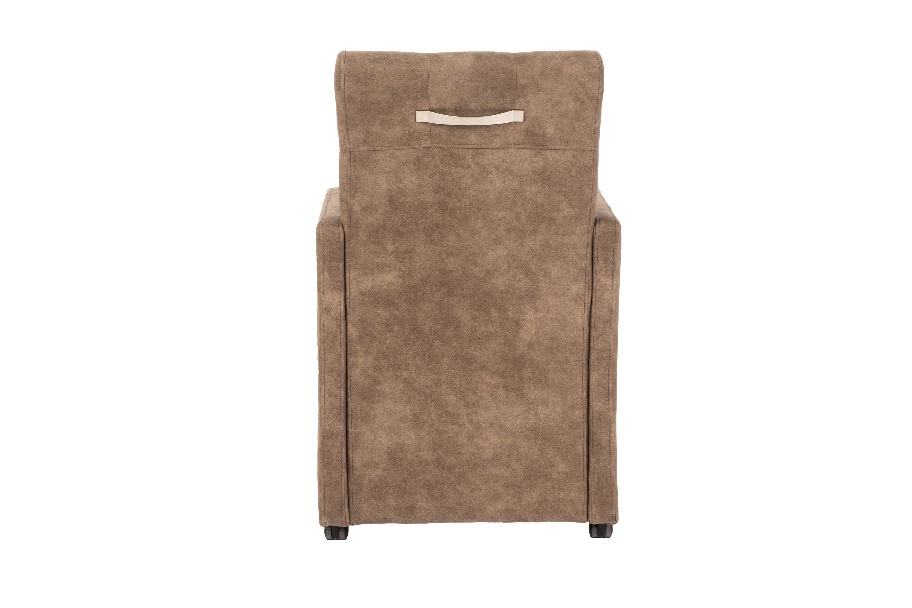 Armstoel met wielen - Mocca bruin