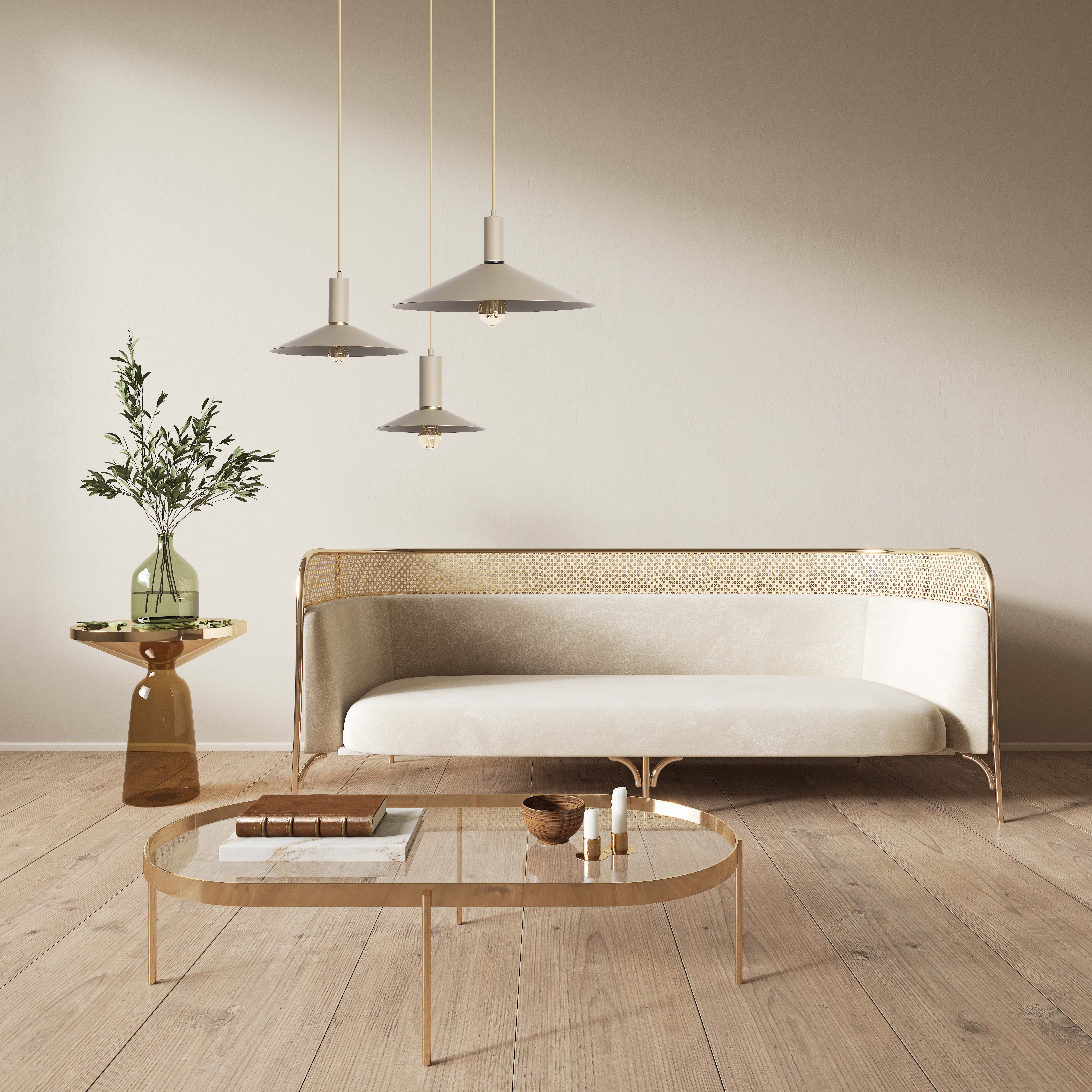 Hanglamp bol klein - beige