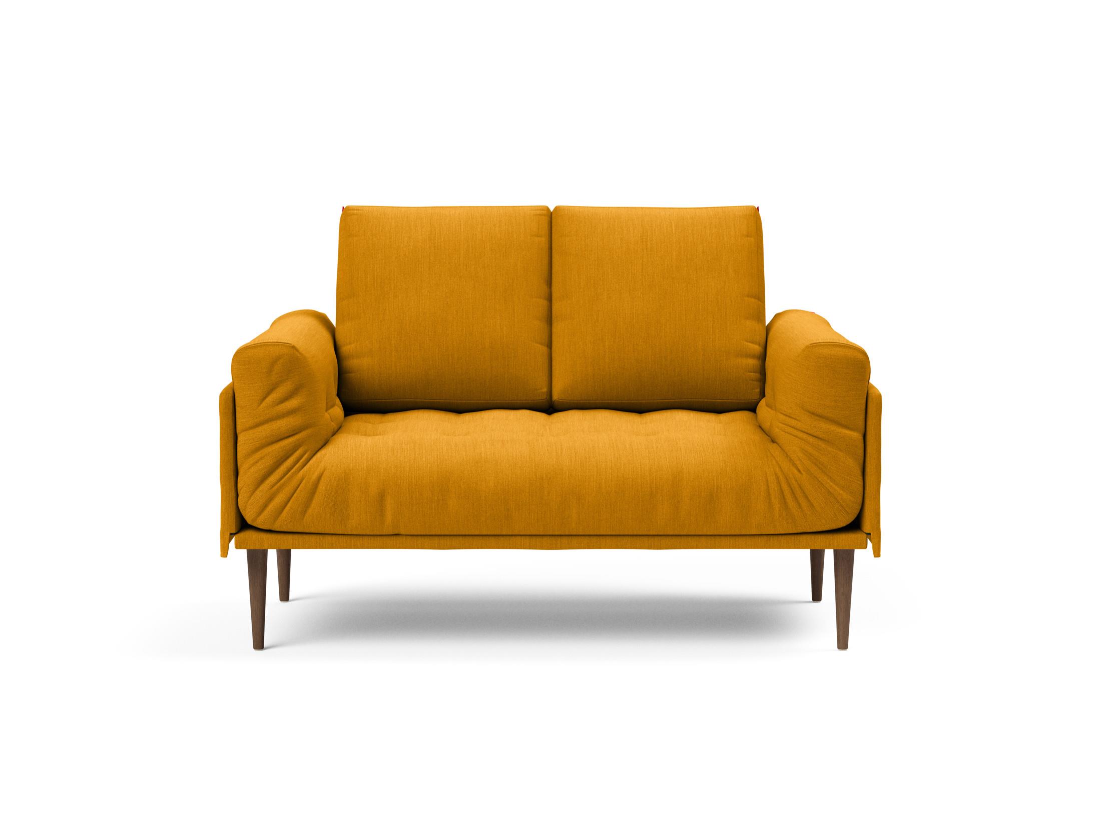 Slaapbank Rollo 80x200cm - Curry geel
