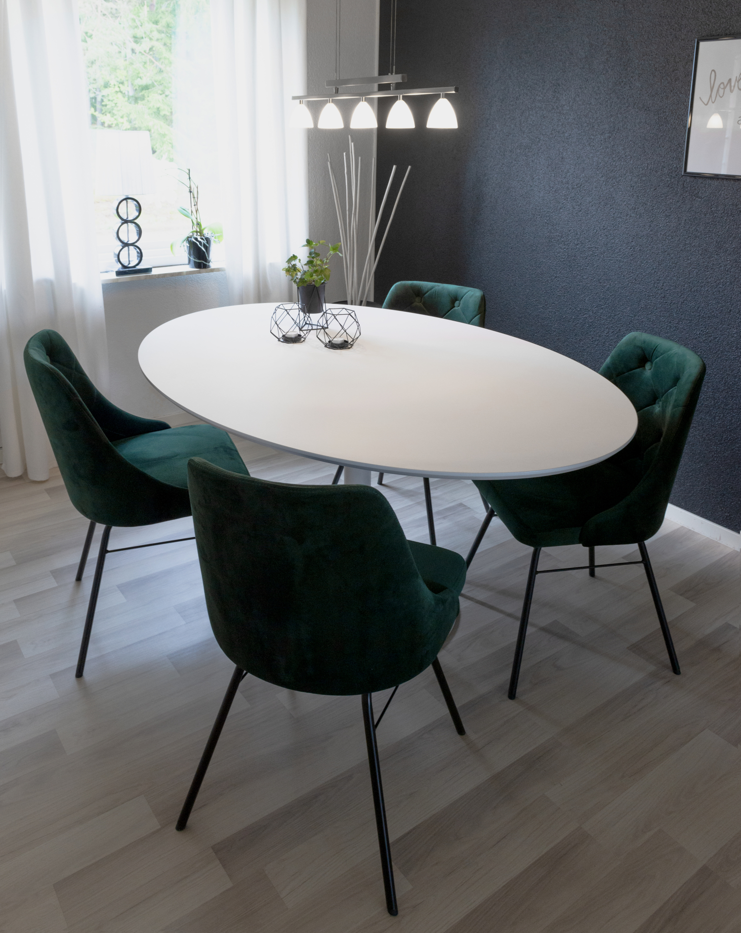 Ovale tafel Taco 160 x 110cm