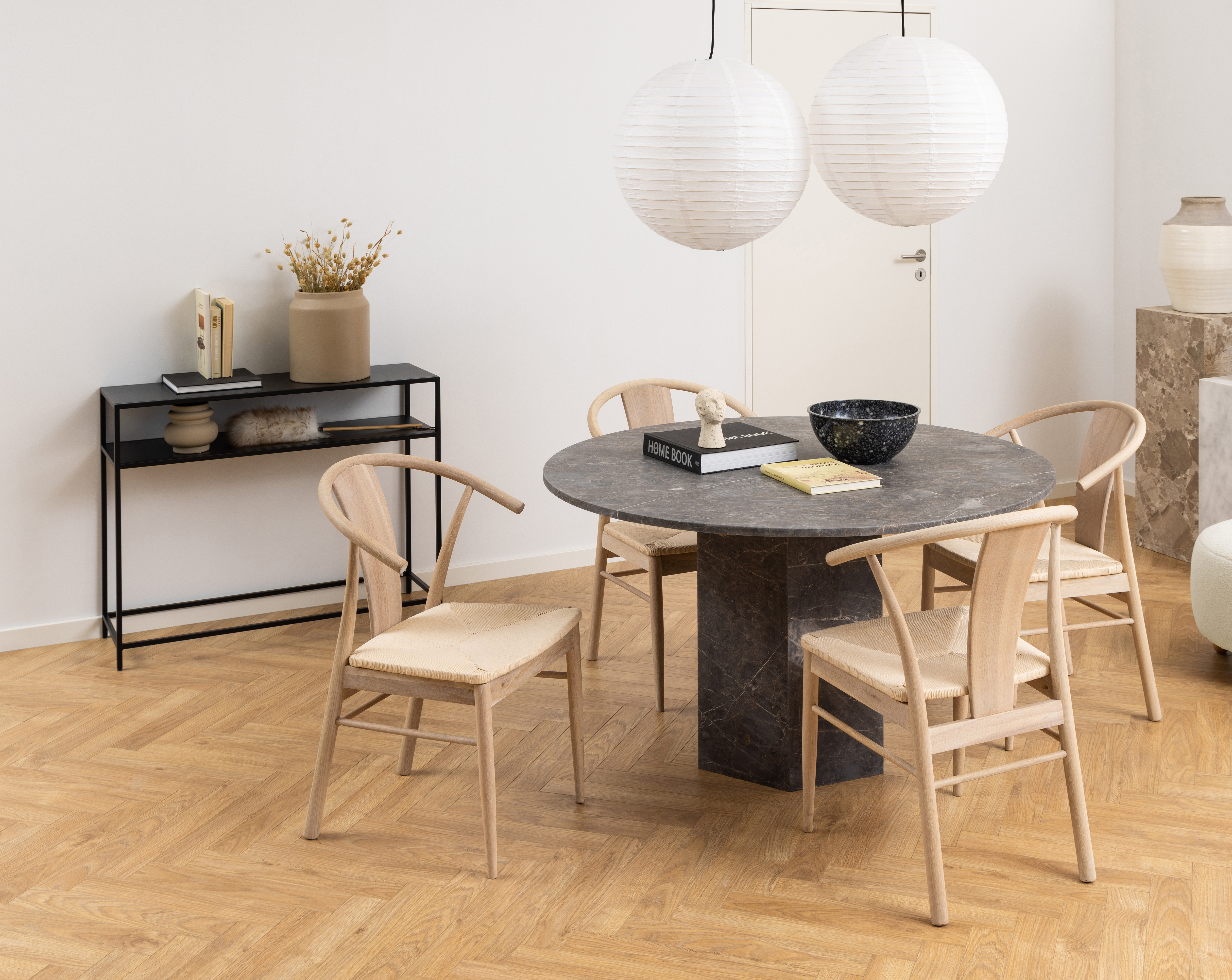 Consoletafel 100x35cm - zwart