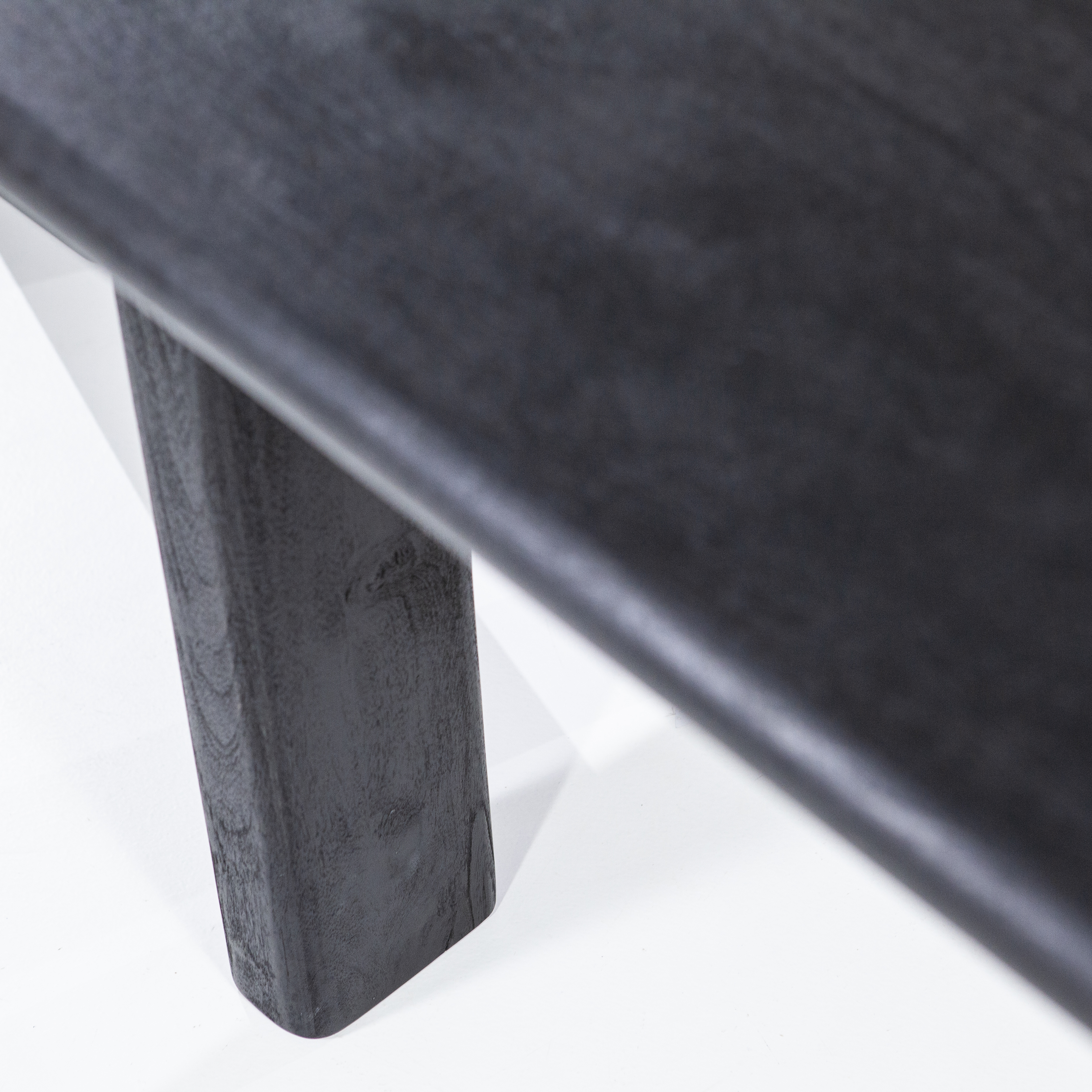 Eettafel mangohout 280x100cm - zwart