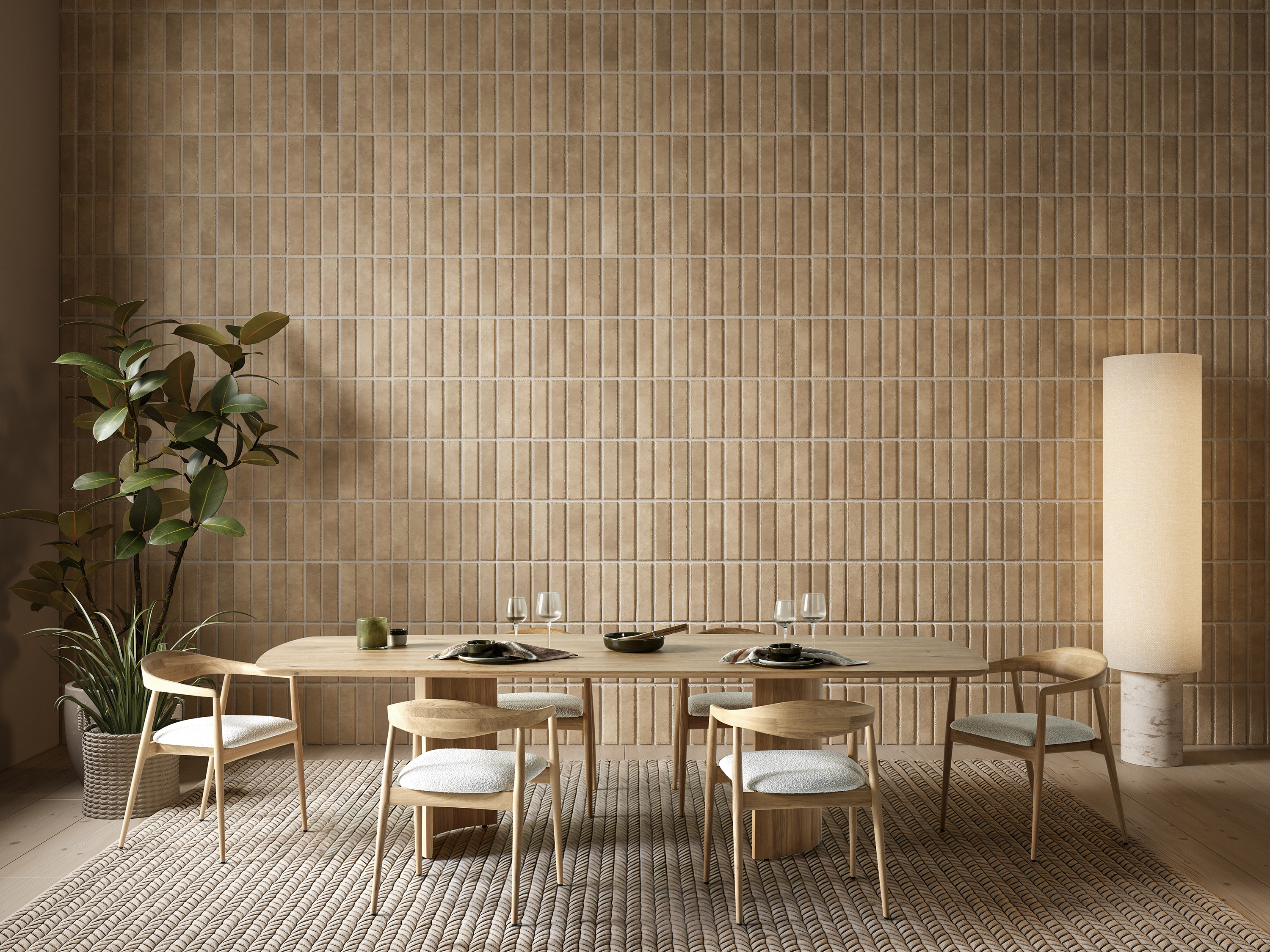 Eettafel 280x110cm deens ovaal in eik - natuurkleur