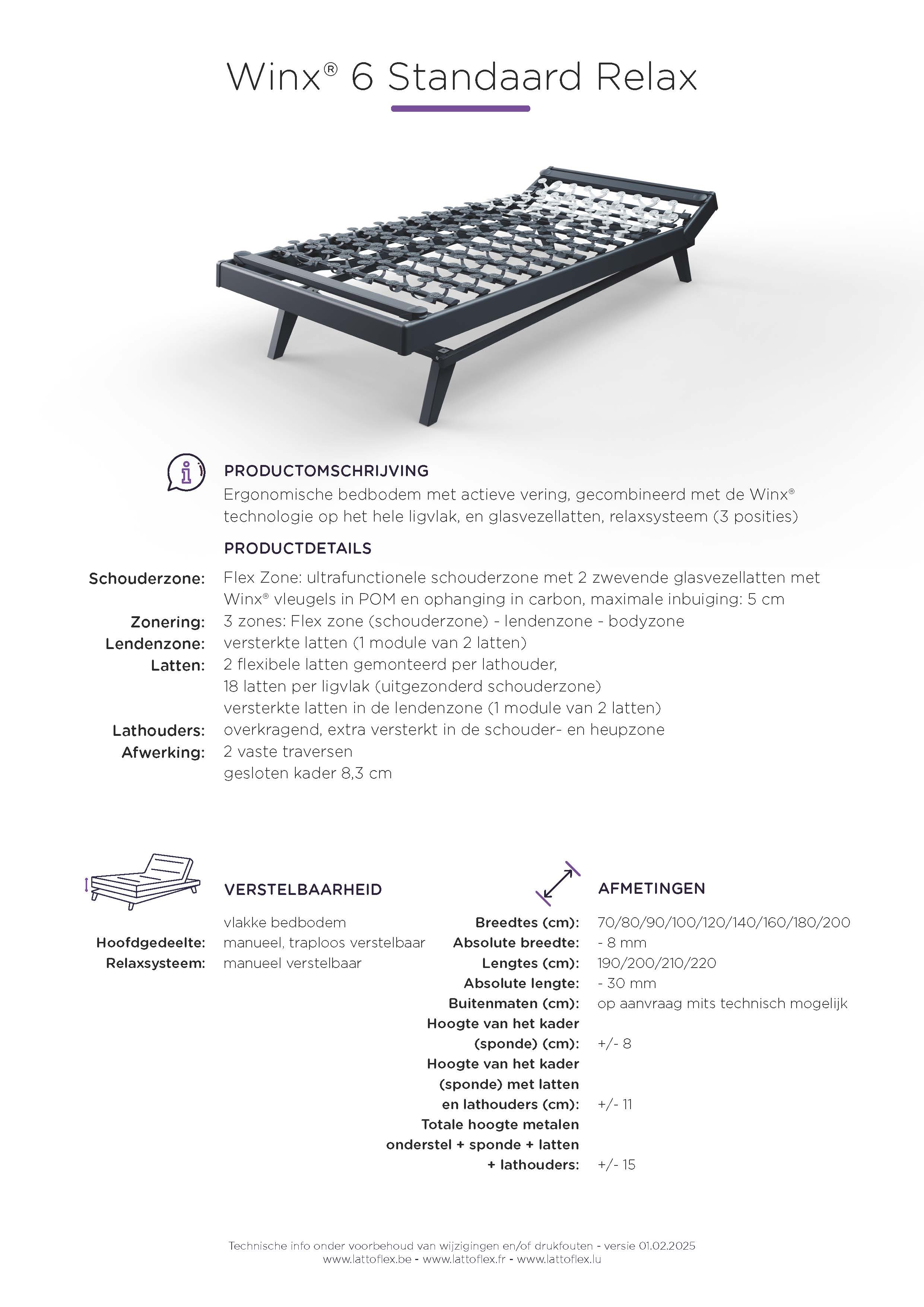 Lattenbodem Winx 6 Standaard R