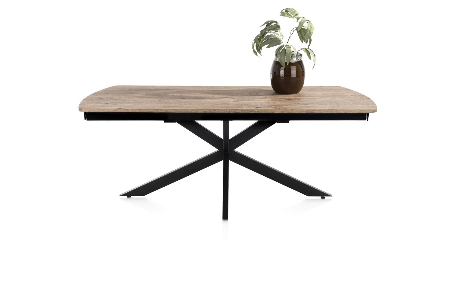 Verlengbare eettafel Pavalon - 200/278x100cm - barnwood