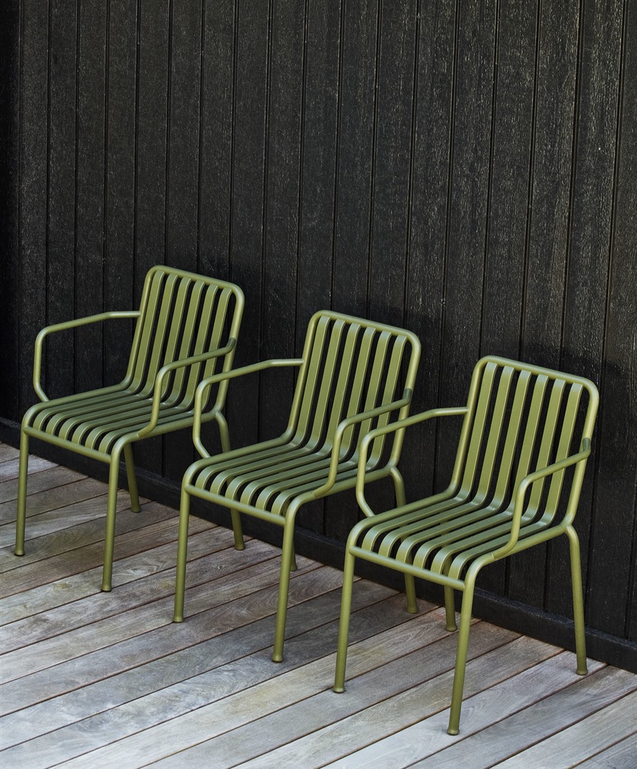 Tuinstoel Palissade met armen - Olive groen
