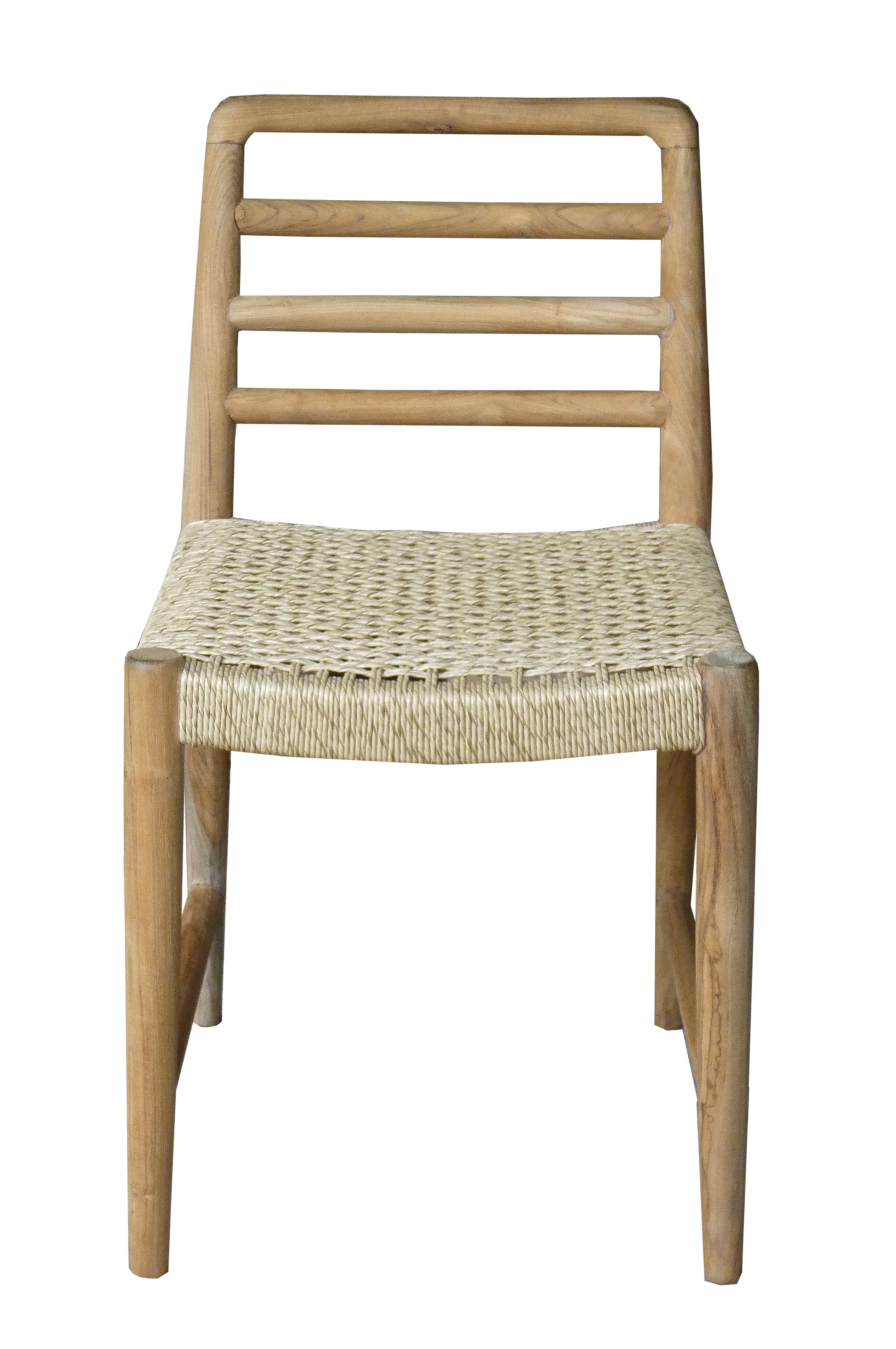 Outdoor stoel - teak/rotan