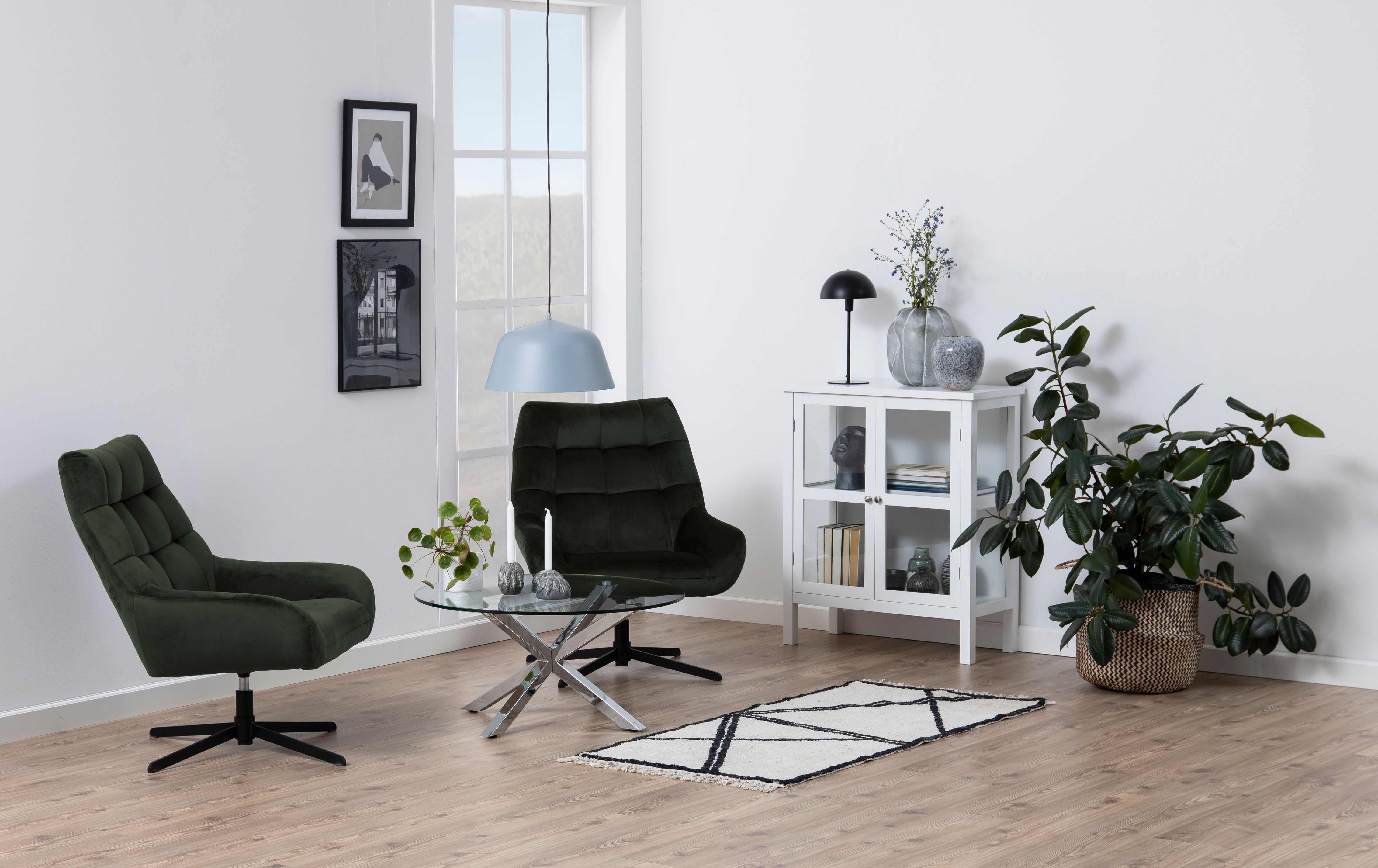Draaifauteuil - donkergroen