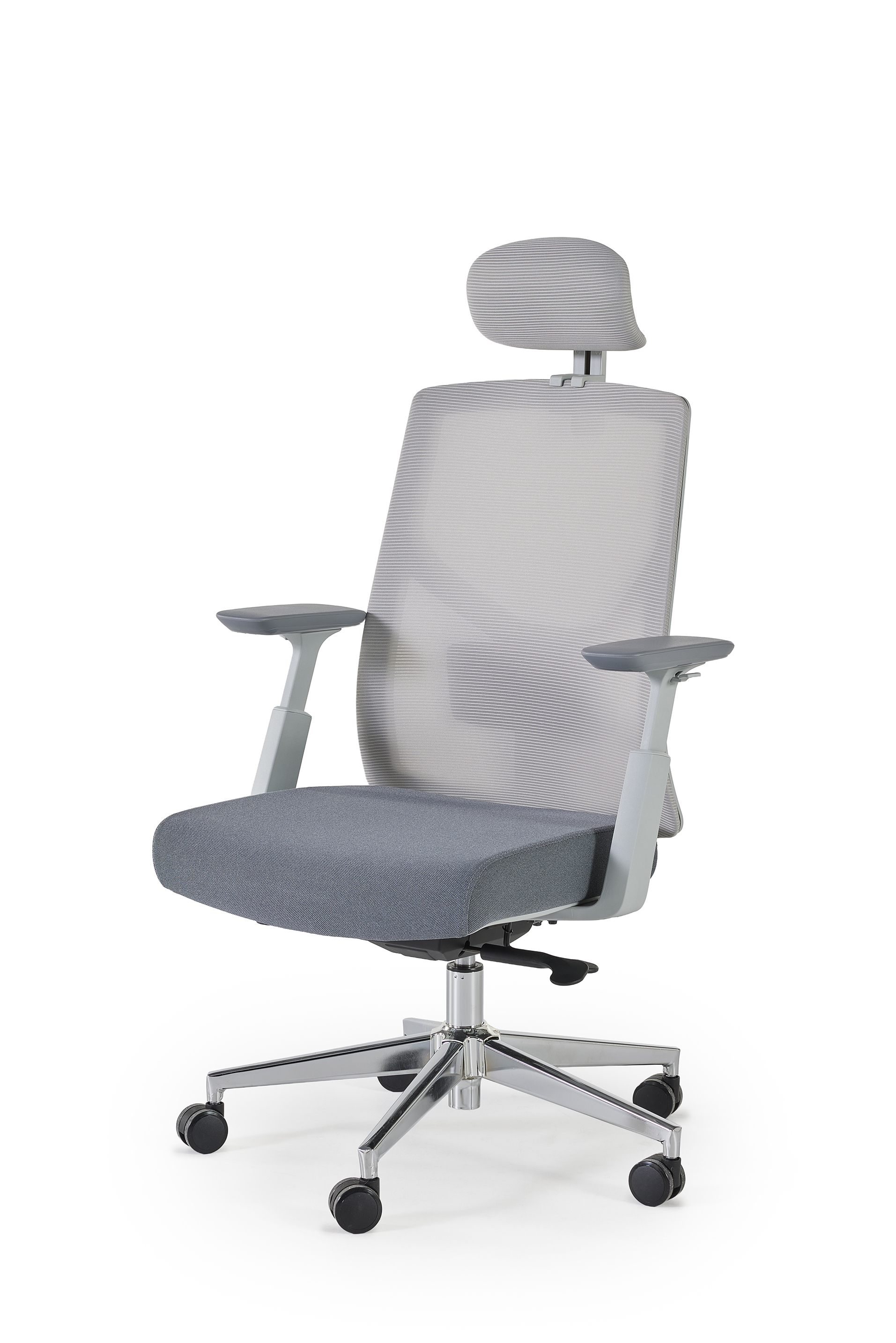 Bureaustoel met gaslift & aanpasbaar - lichtgrijs