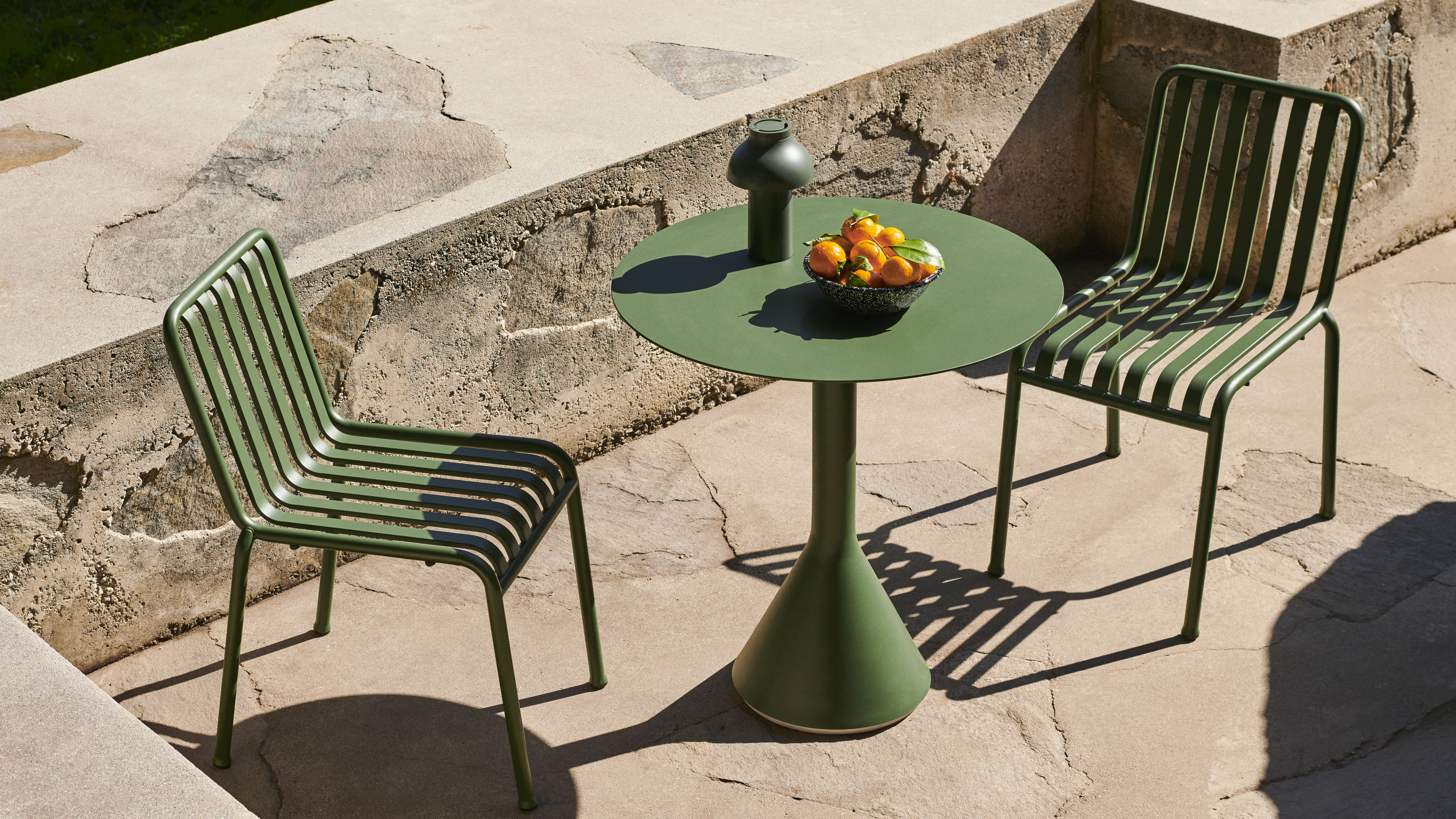 Tuintafel Palissade dia. 70cm - Olive groen