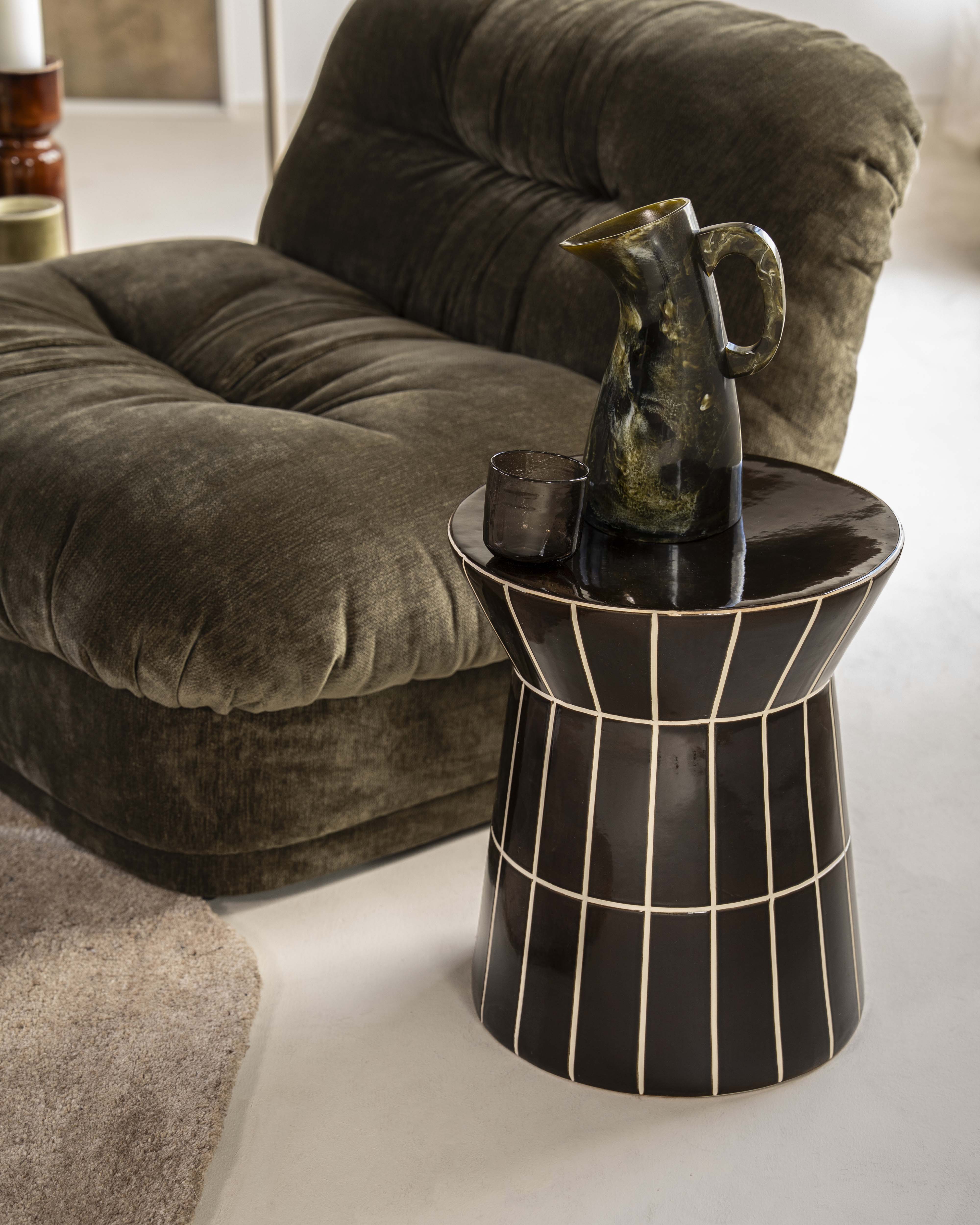 Bijzettafel - donkerbruin