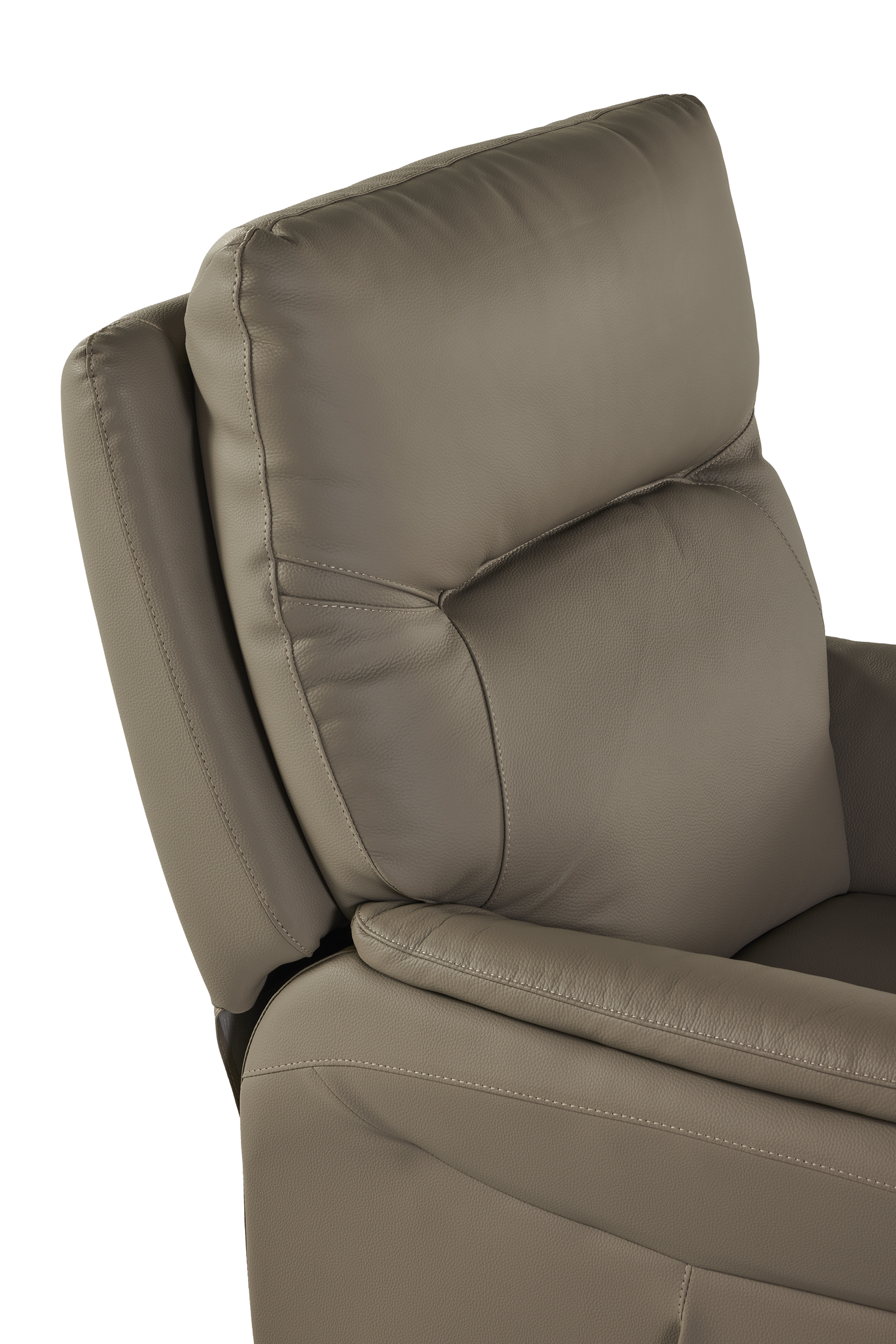 Elektrische relaxzetel met XL beensteun - taupe