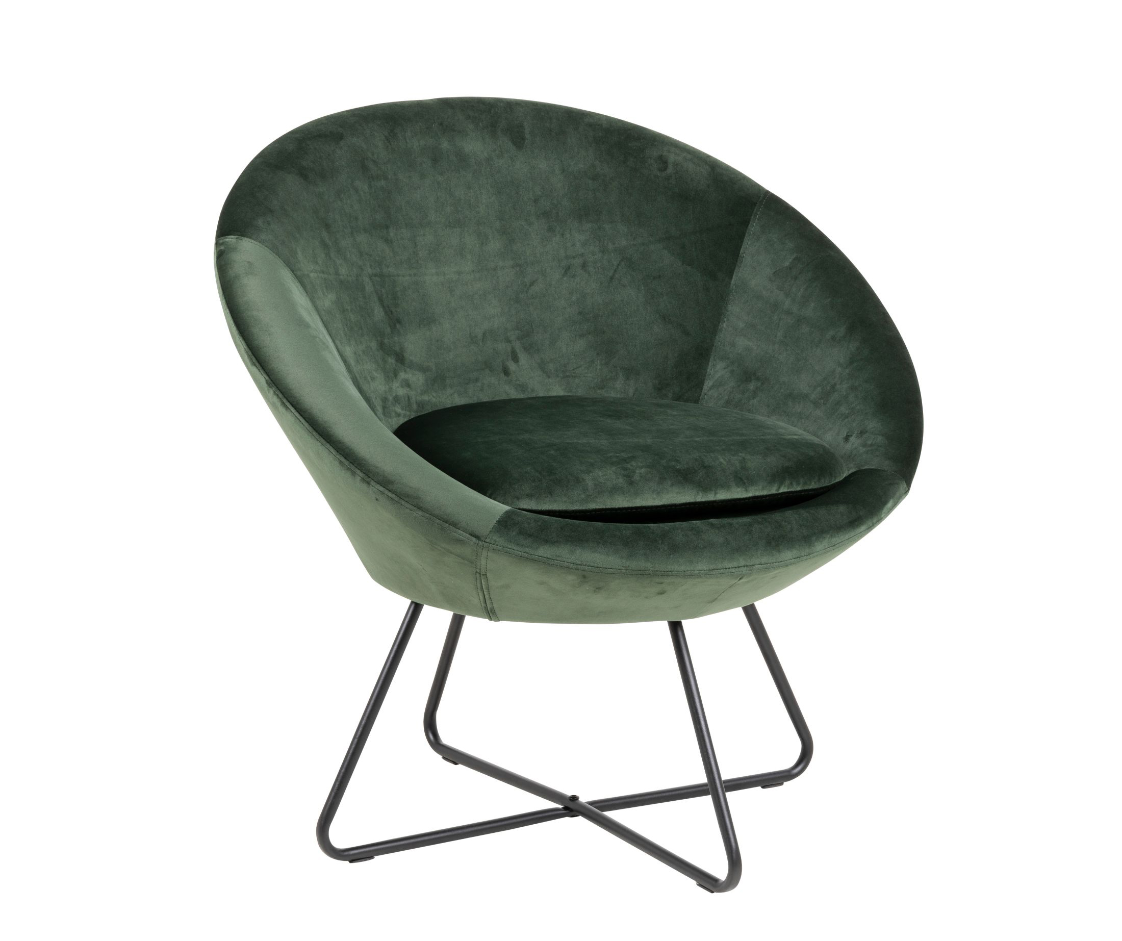 Fauteuil in fluweel - Forest groen
