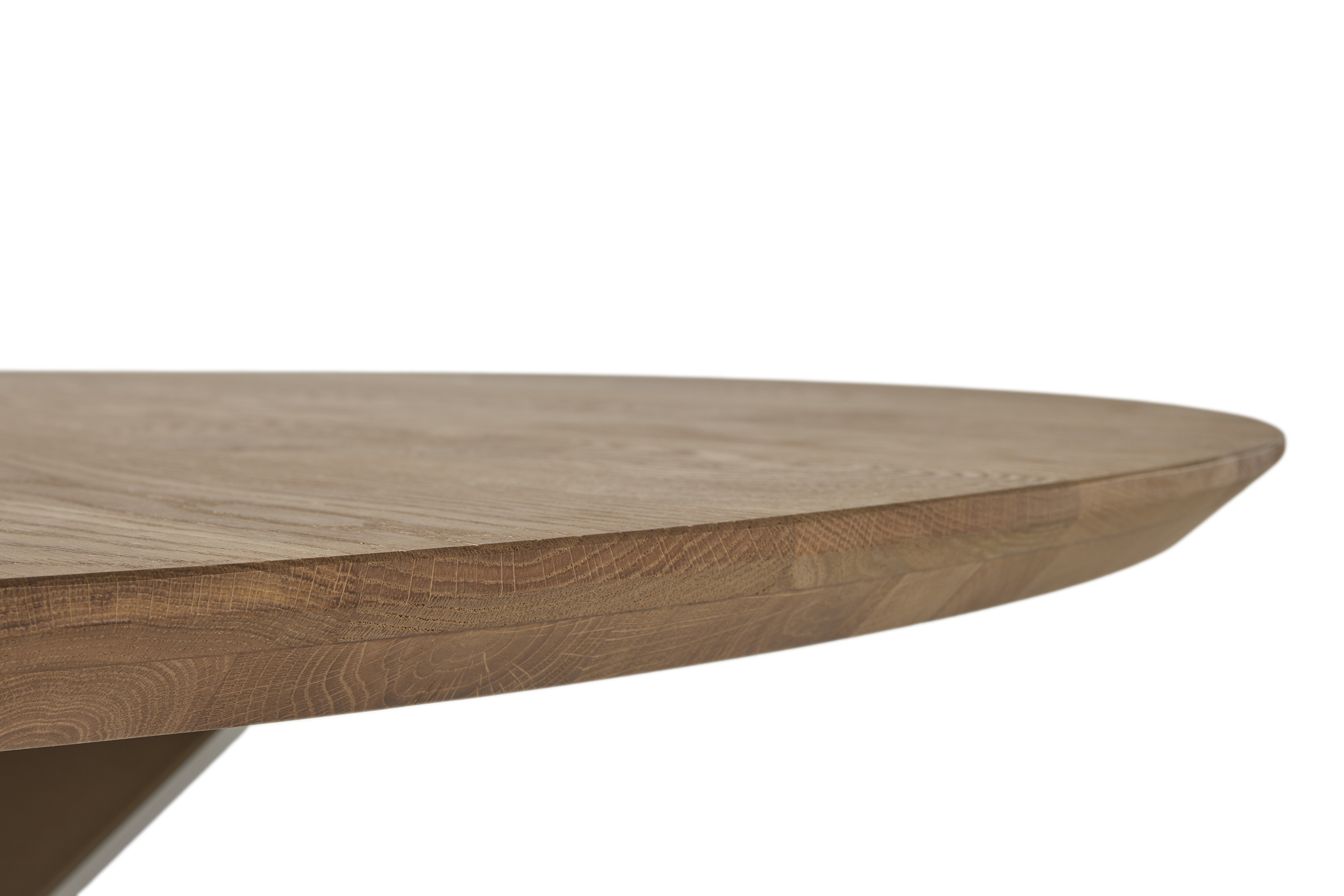 Ronde tafel 150cm - eik/anodic brown metaal
