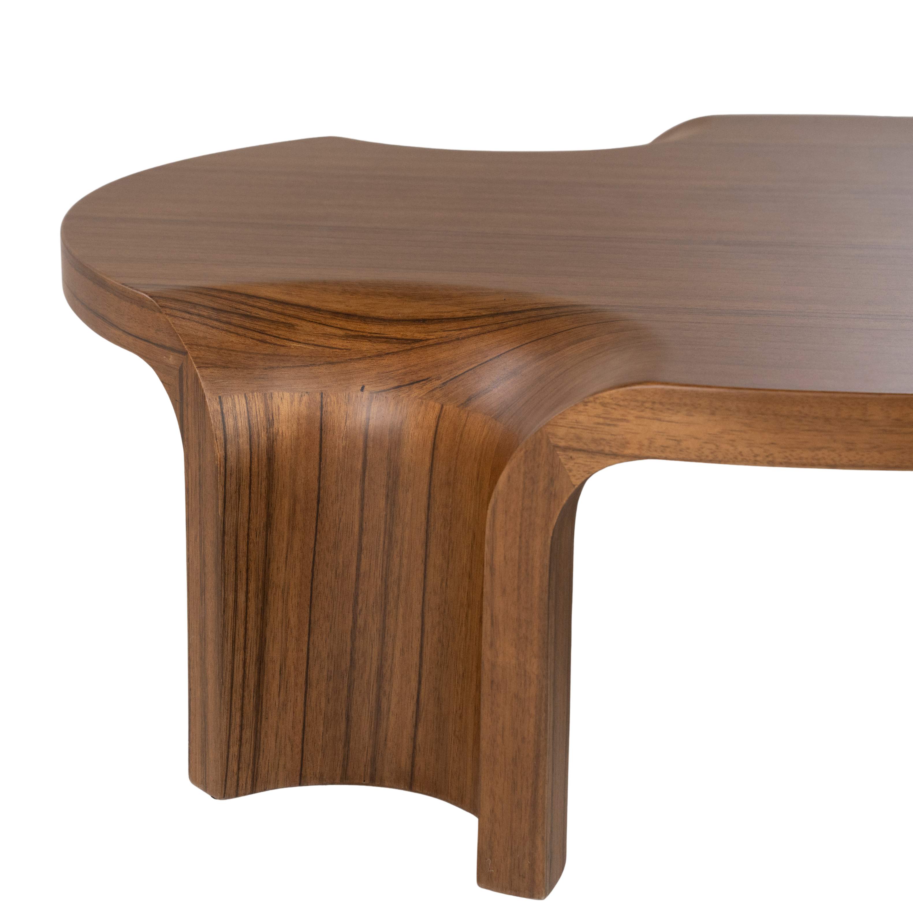 Salontafel dia.110cm  - walnoot fineer