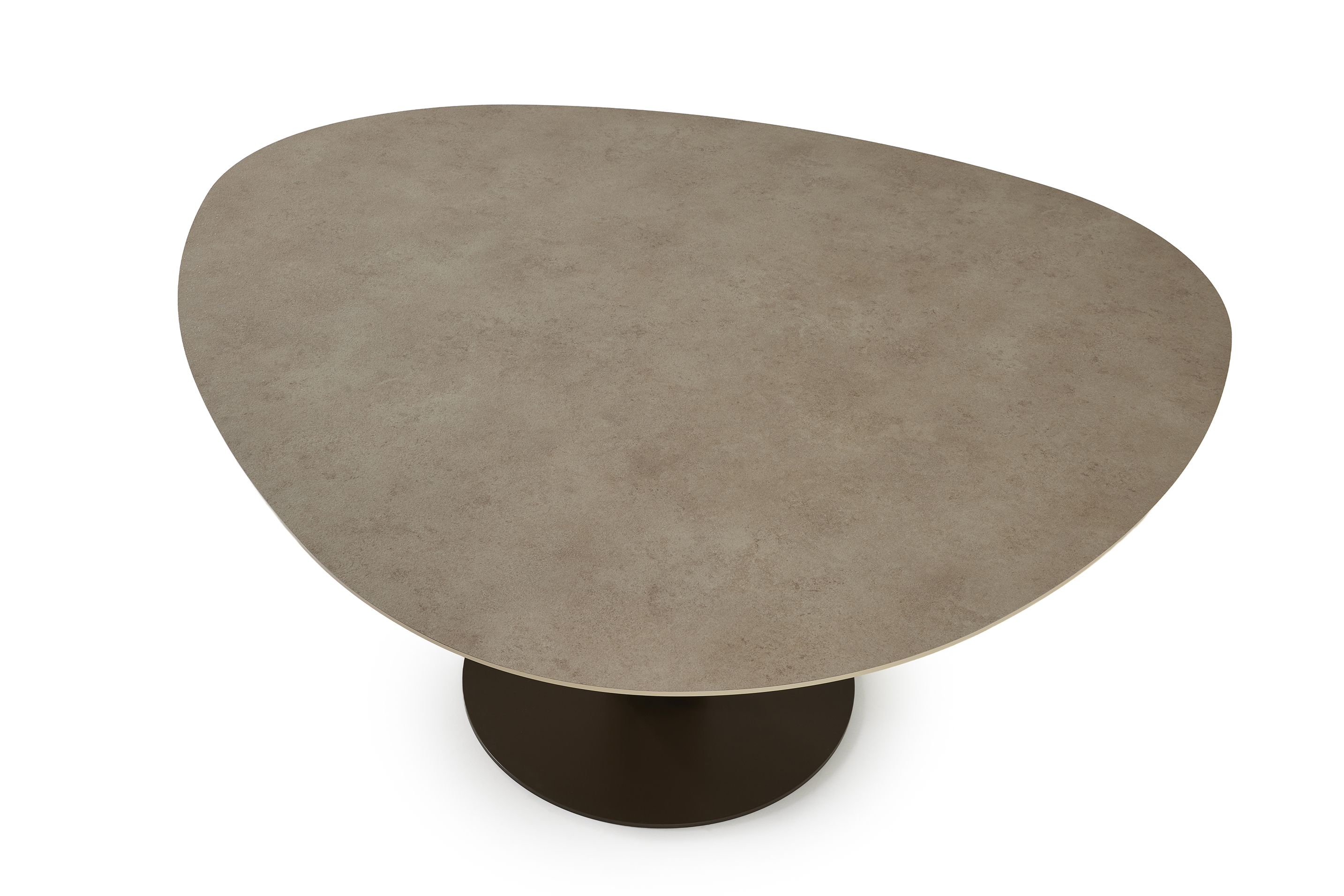 Tafel eivormig Steely XL - HPL/noten