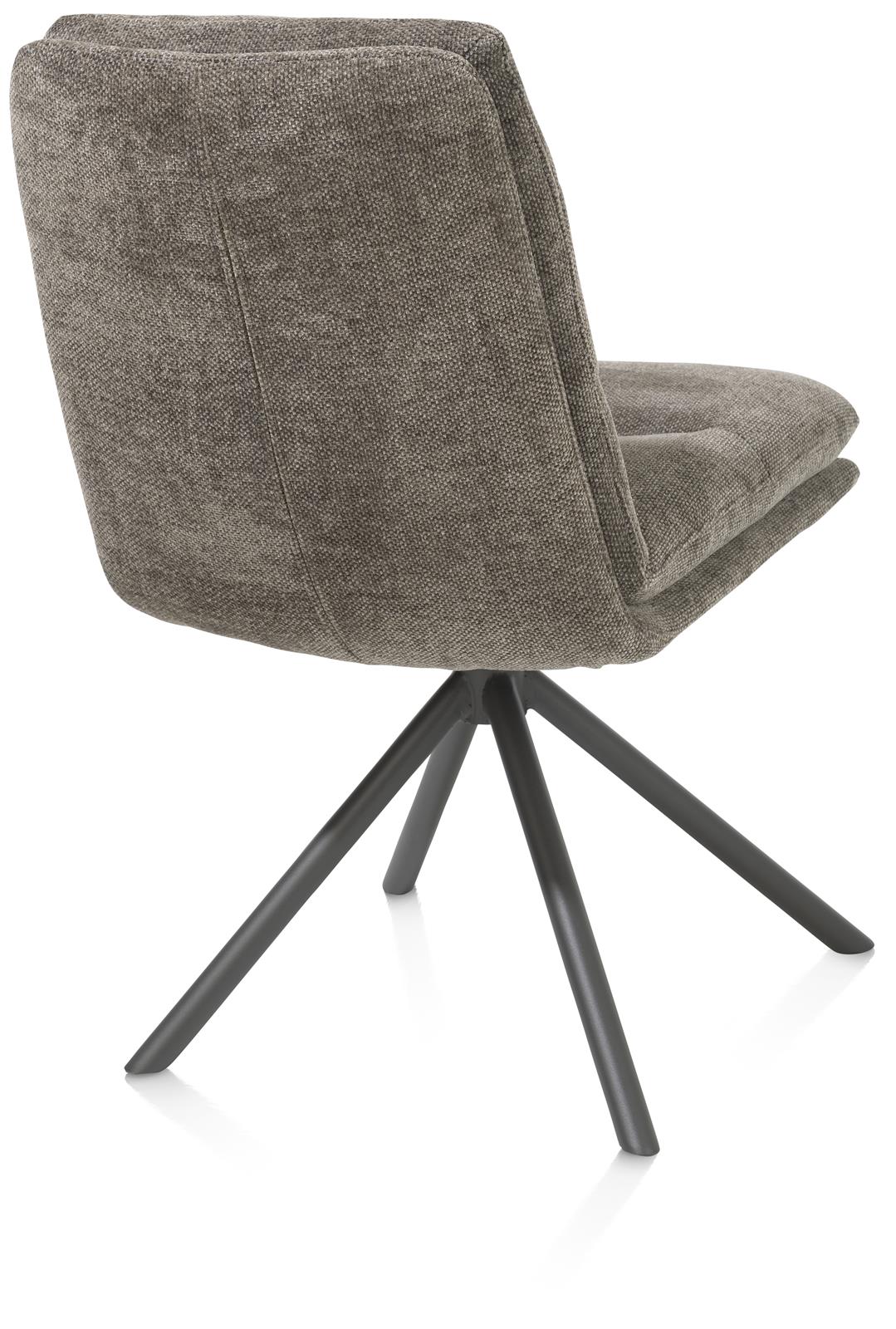 Draaibare eetkamerstoel Mia - bruin