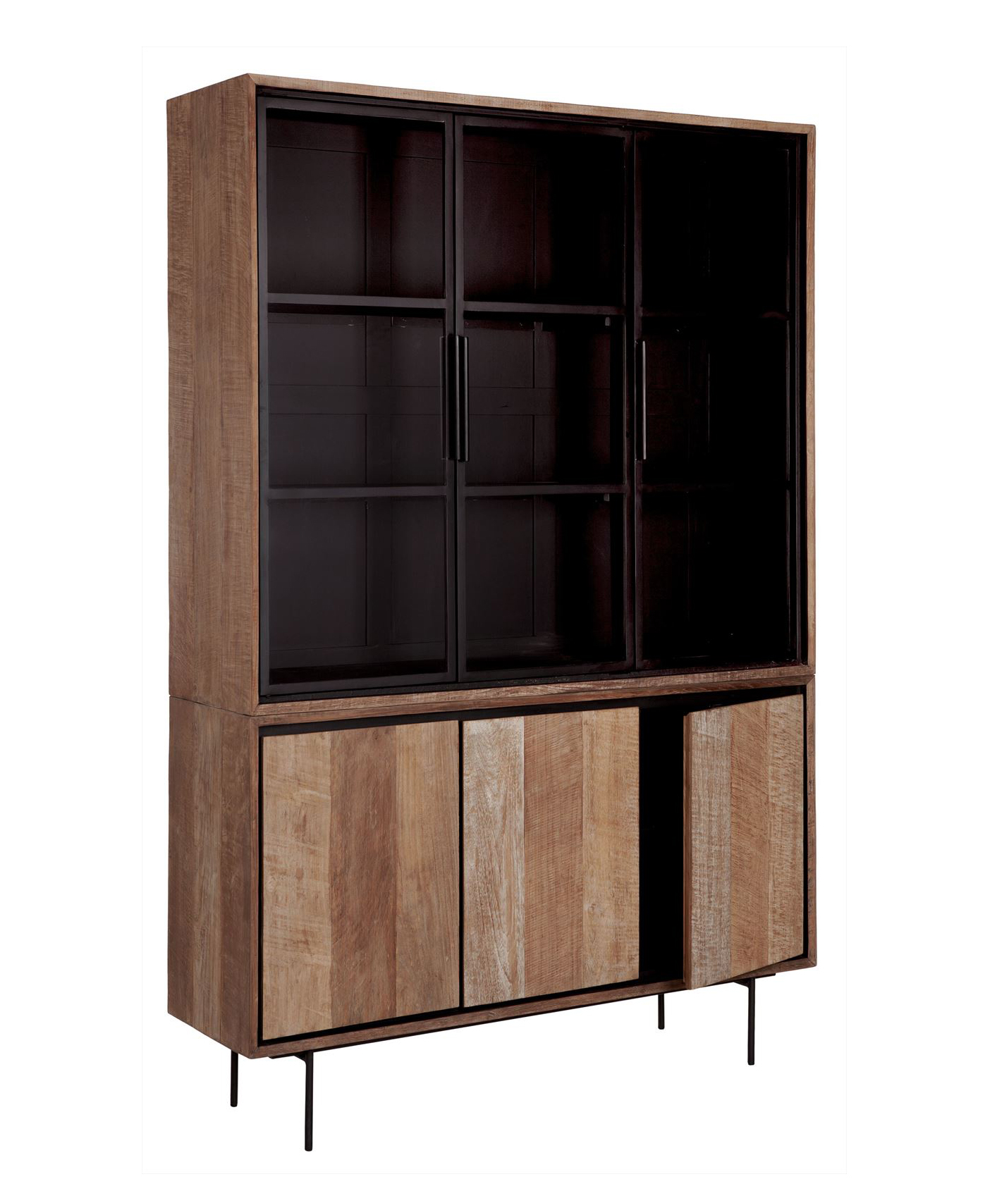 Vitrinekast Metropole medium - teak