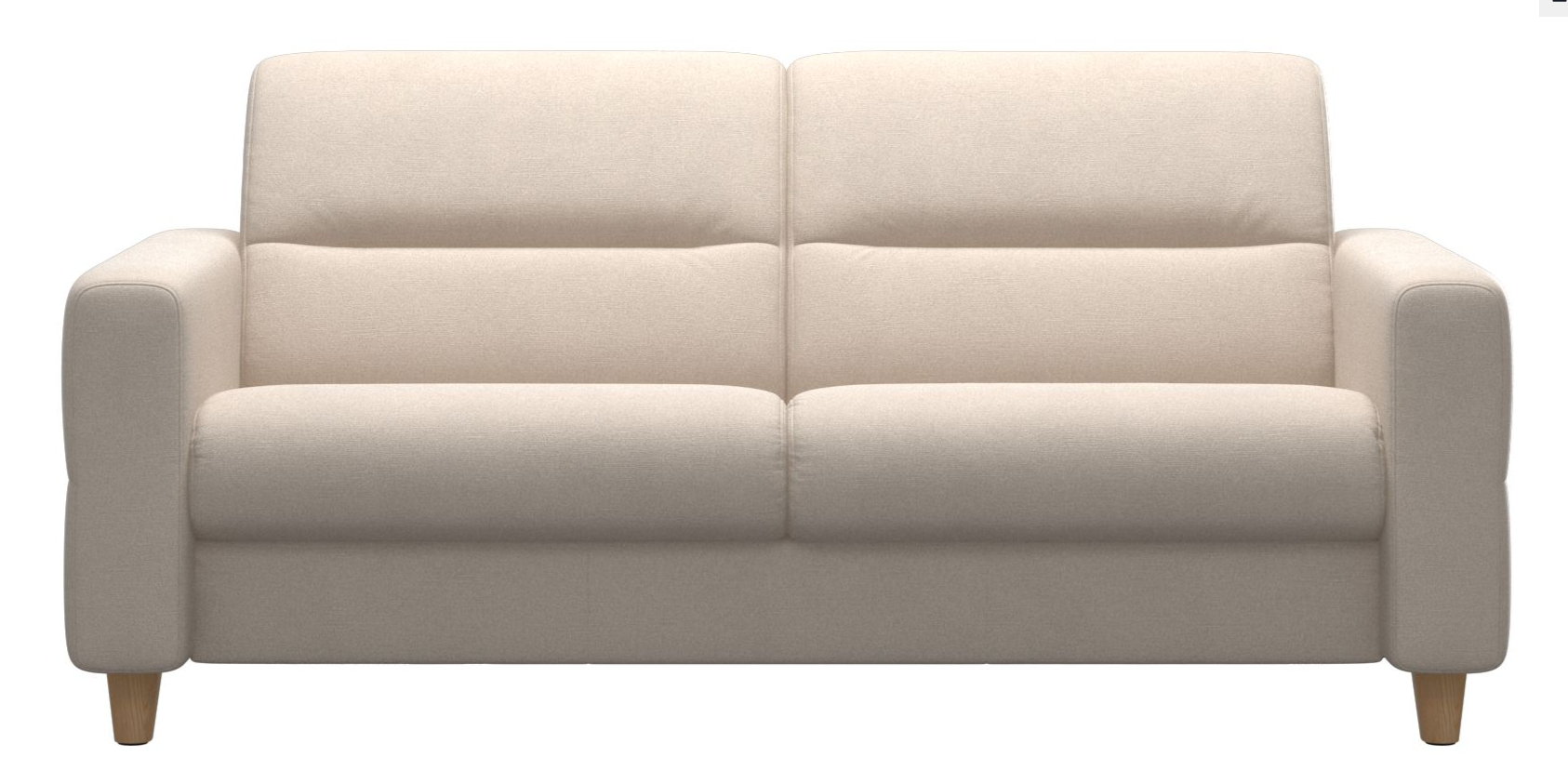 2,5-zit Fiona - light beige/eik
