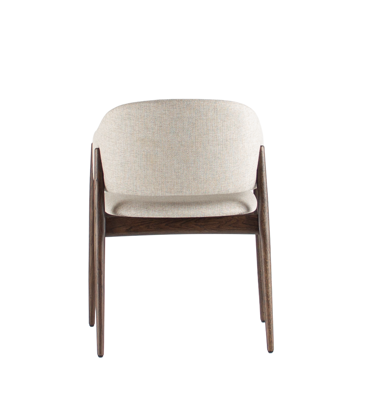 Armstoel eik/stoffen zitting - pure heban
