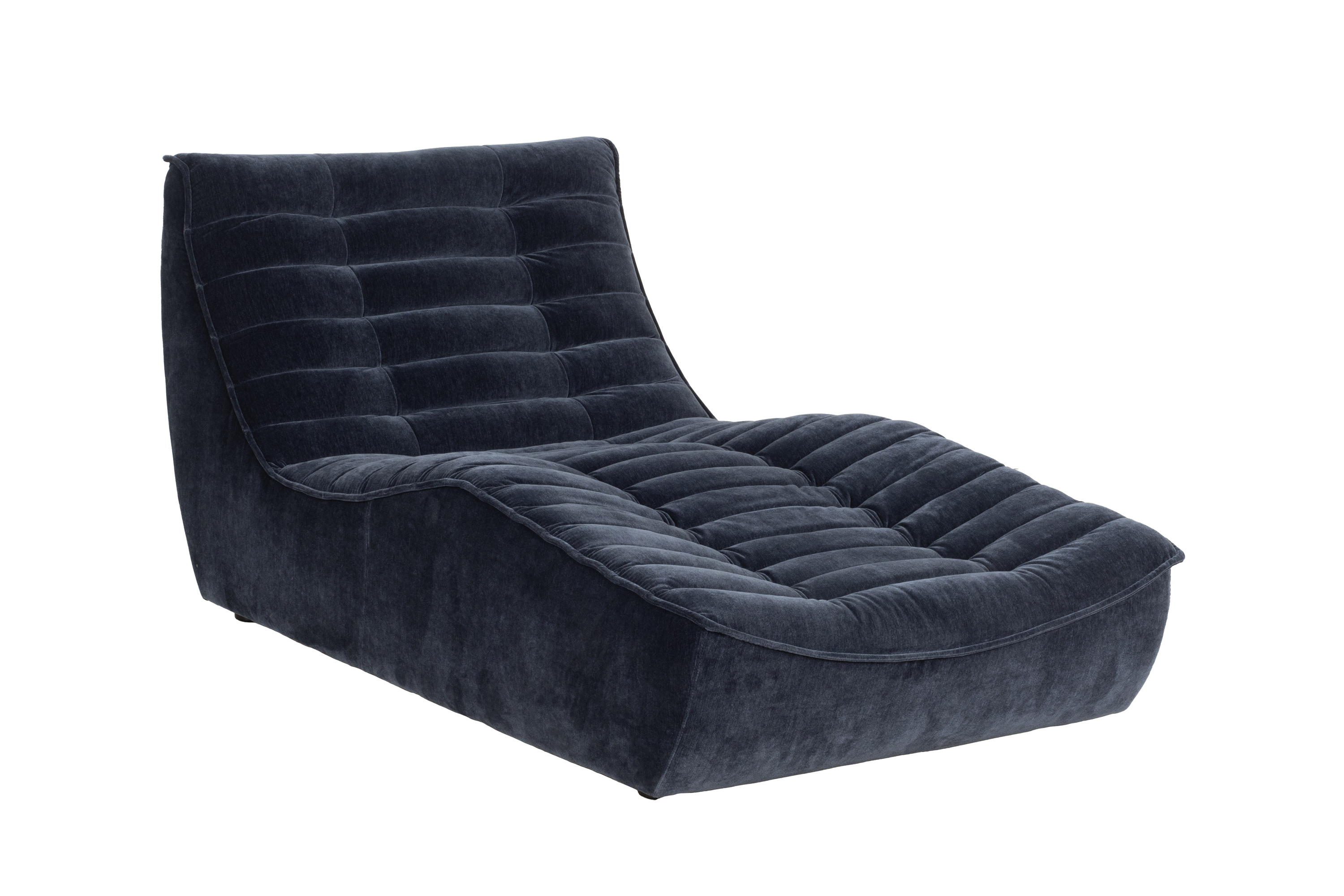 Hoeksalon - ecru/blauw