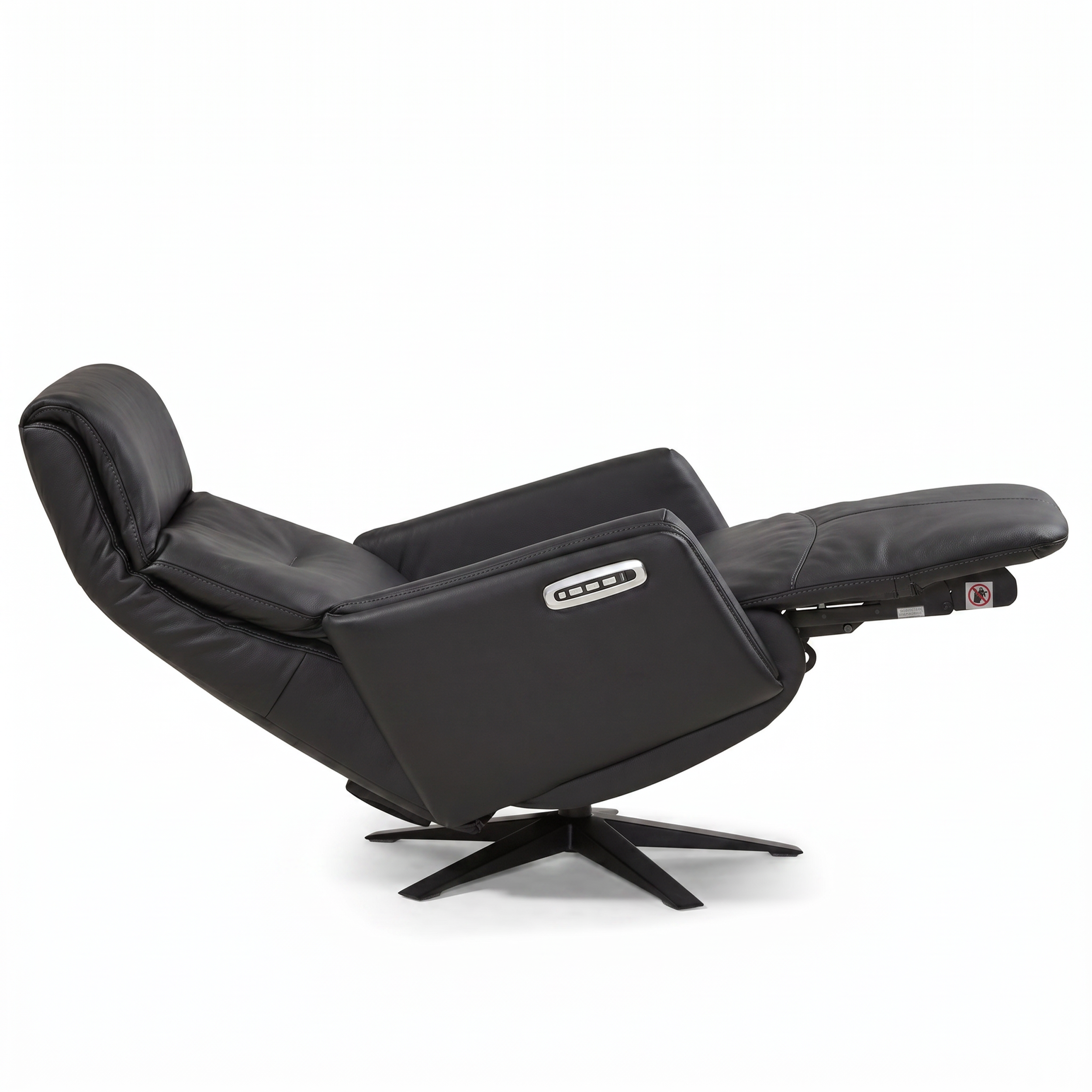 Elektrische relaxzetel incl. zero-gravity functie - zwart leder
