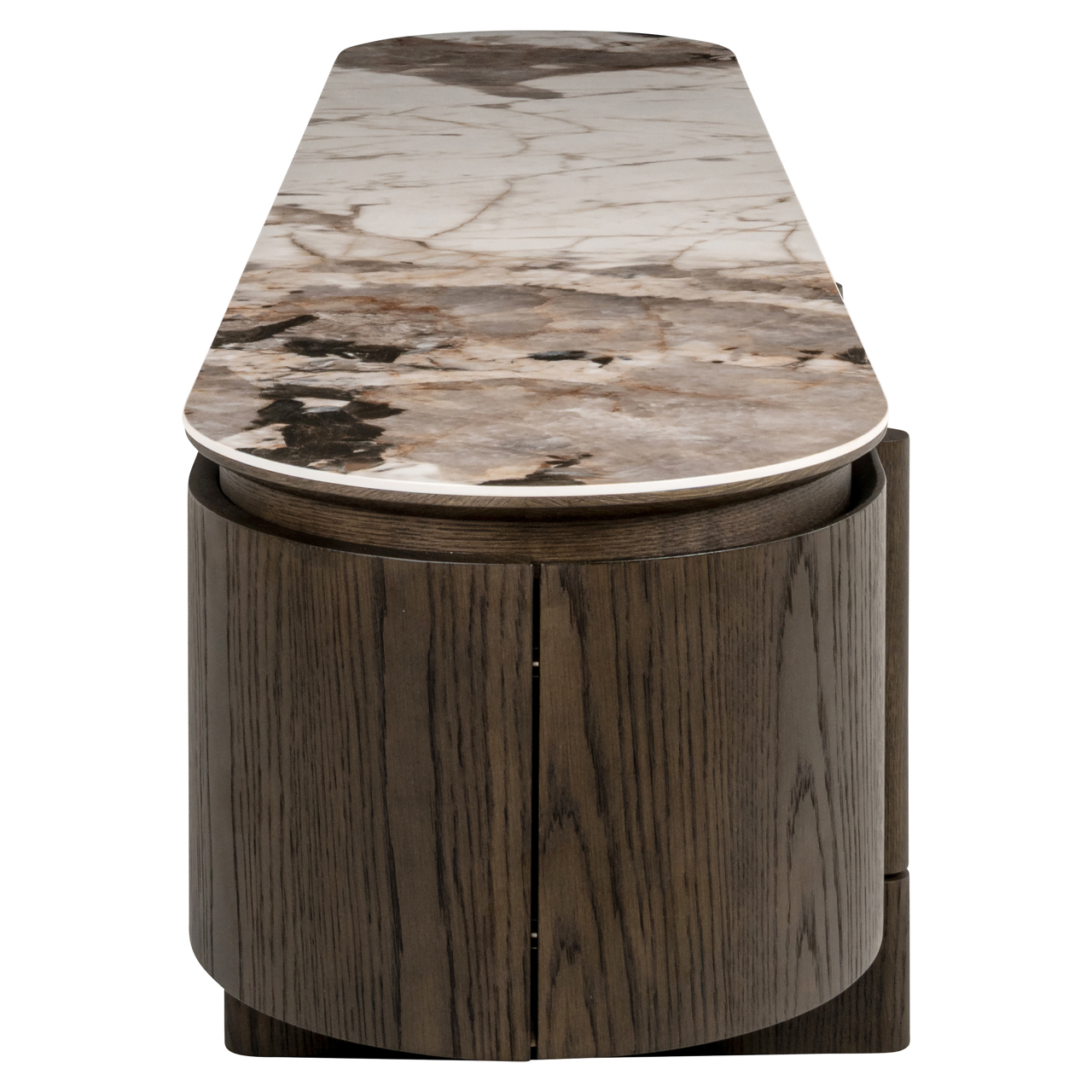 Tv meubel Langford - oak veneer/ceramic