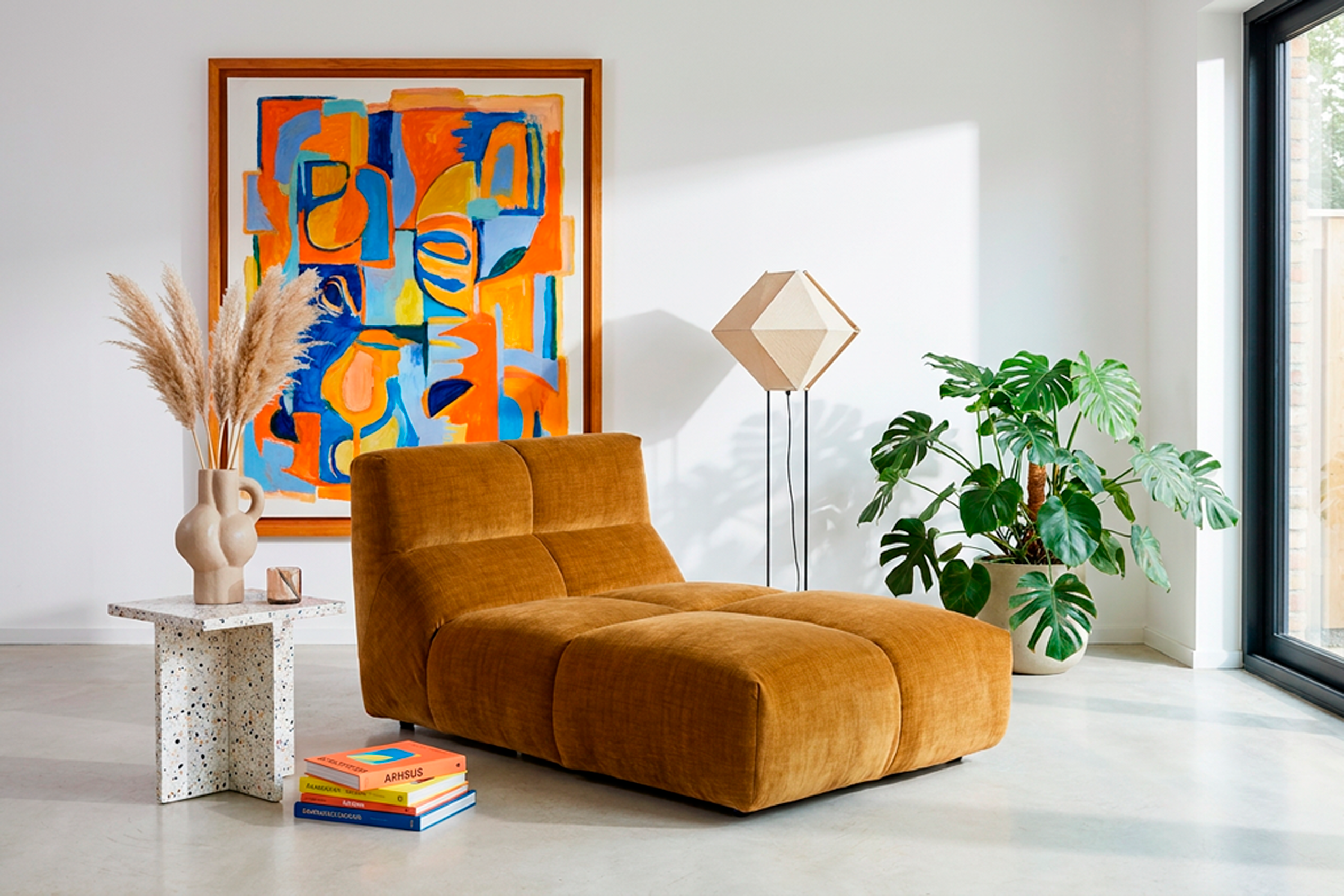 Longchair Cezar - Golden geel