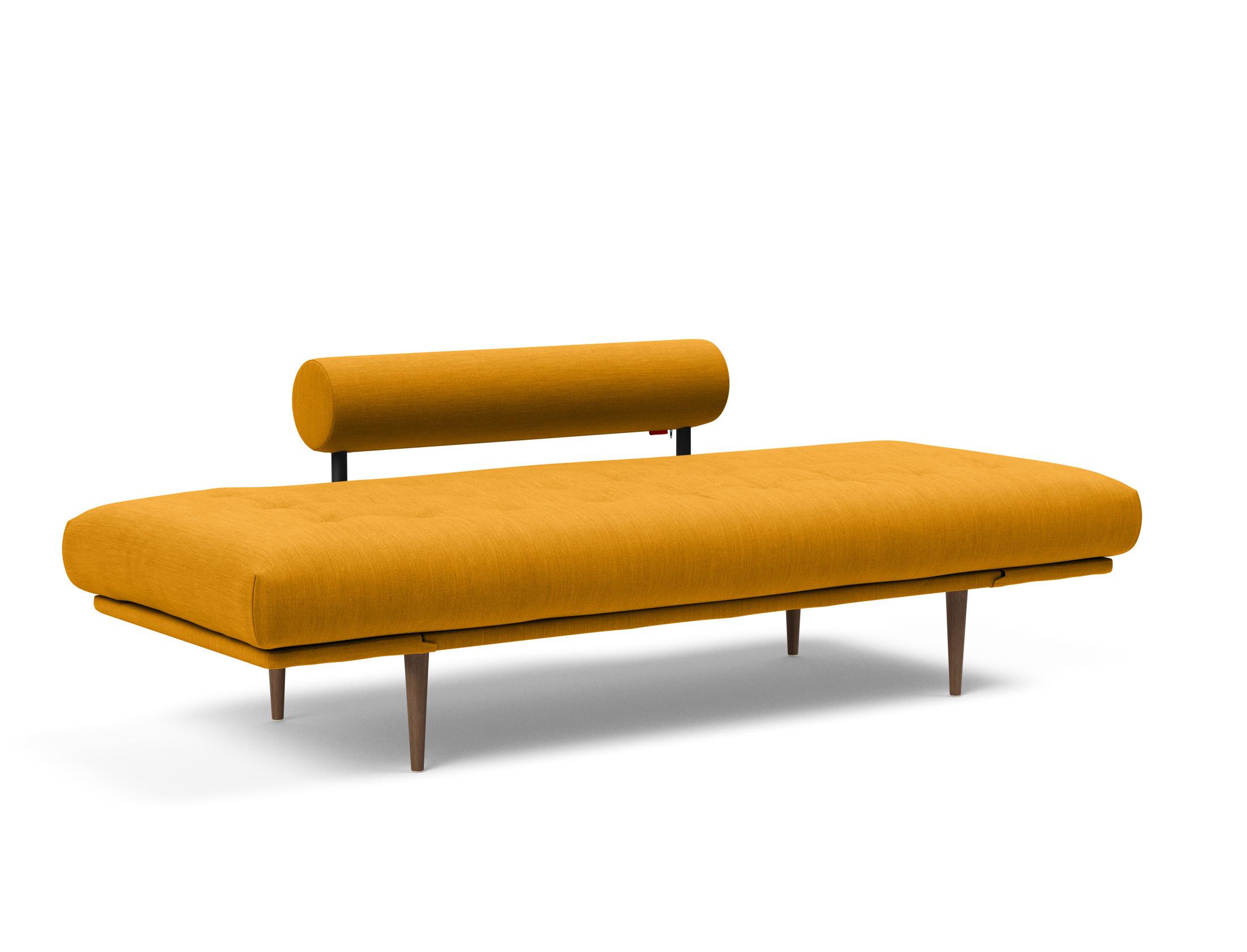 Slaapbank Rollo 80x200cm - Curry geel
