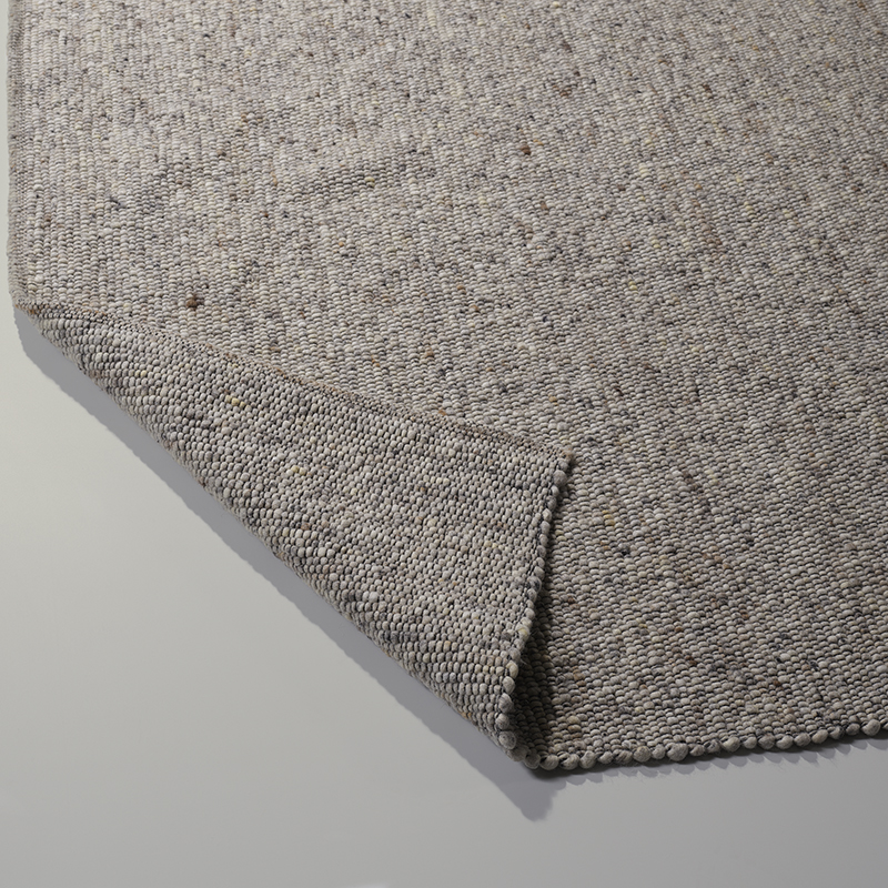 Handgeweven tapijt 170x230cm - 100% pure wol/63 warm grijs