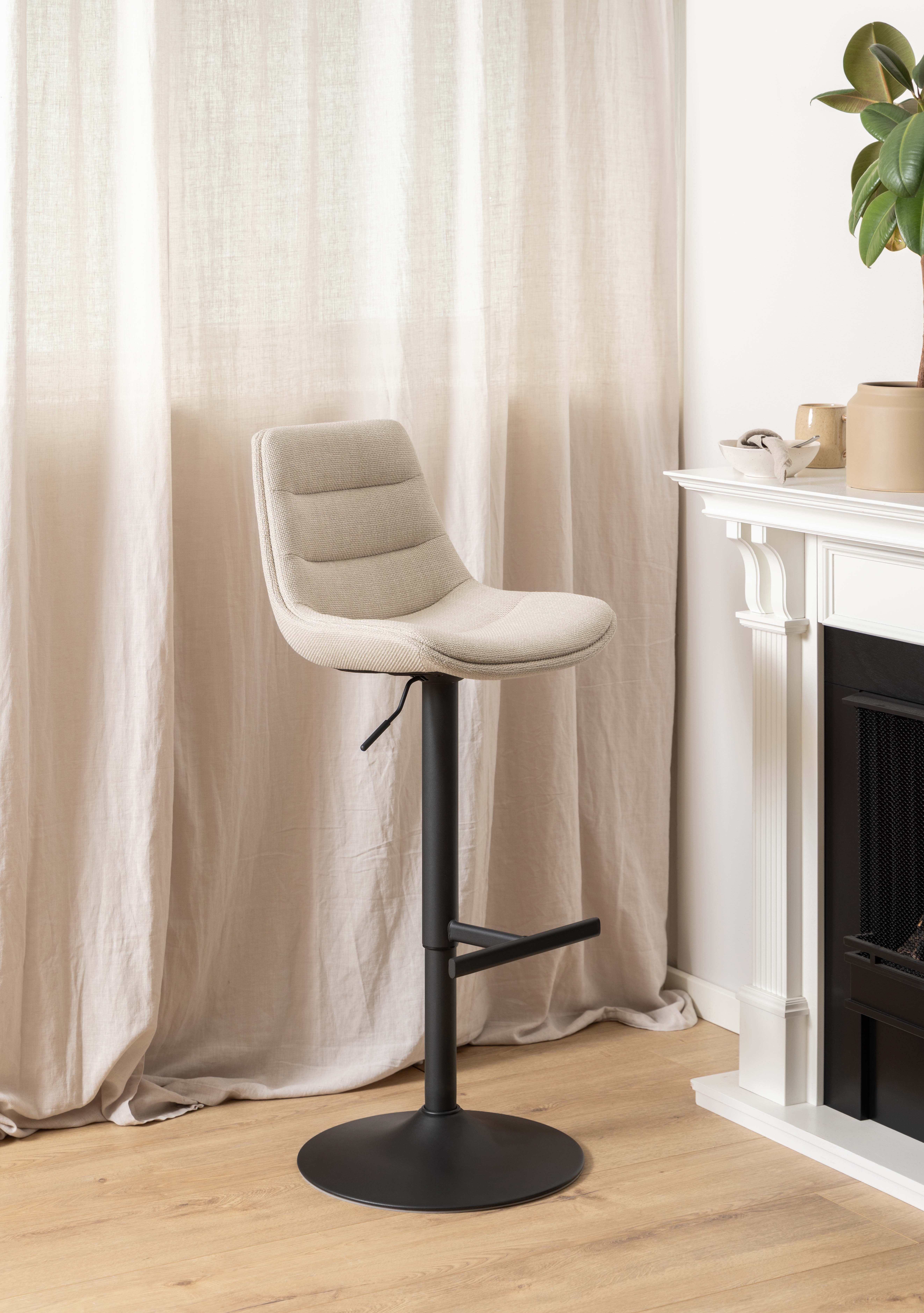 Verstelbare barstoel - beige