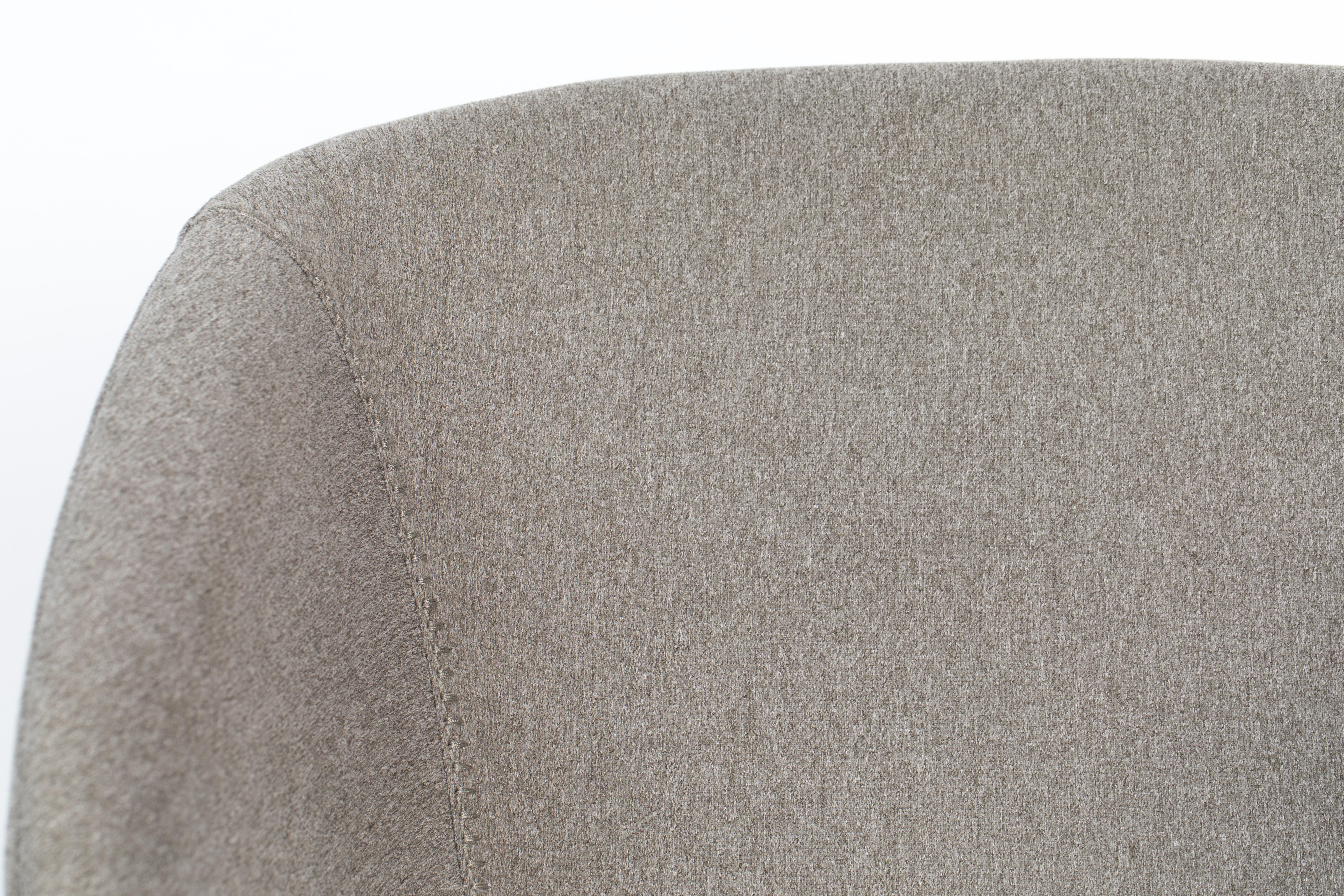 Fauteuil Feston in stof - lichtgrijs
