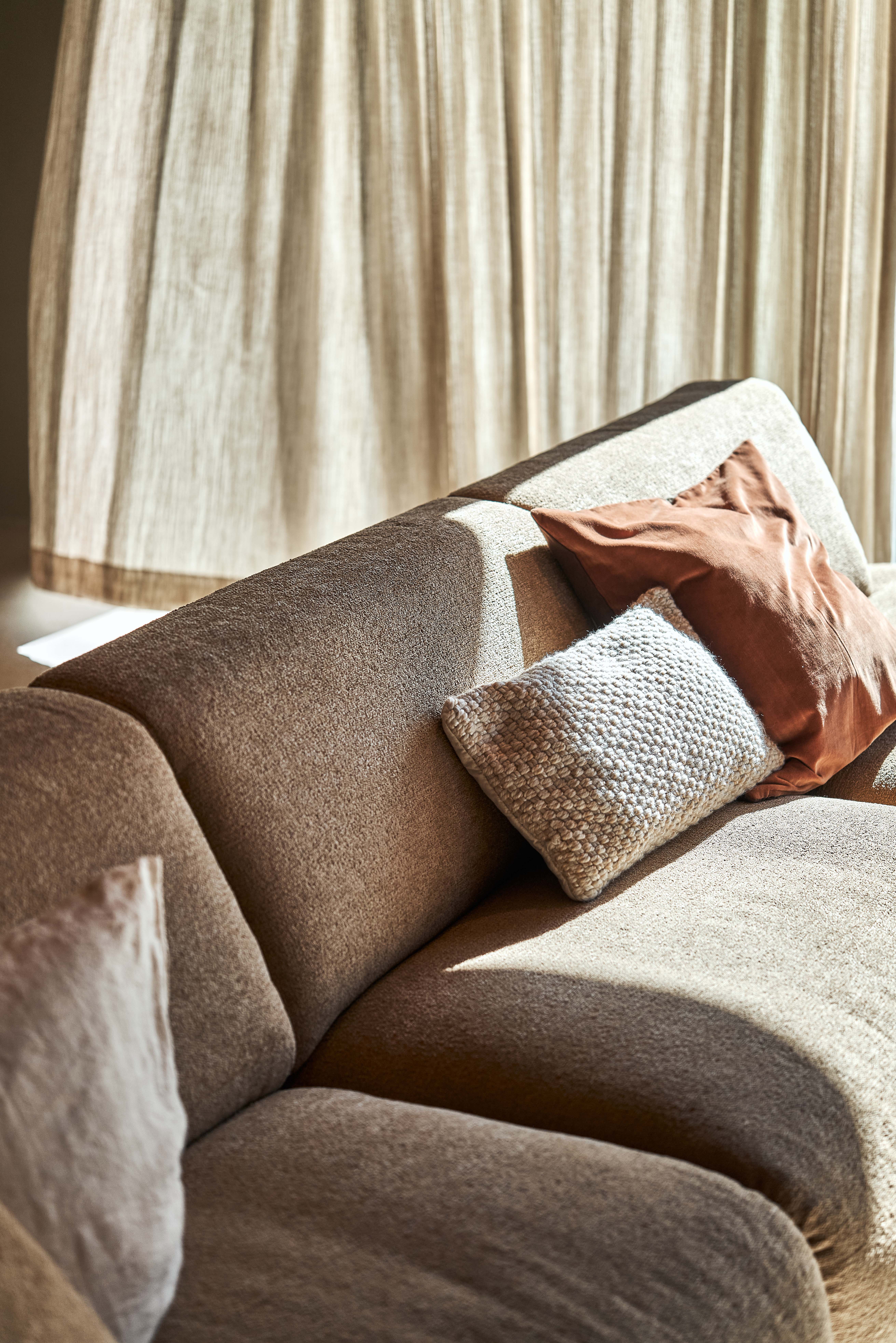 Hoeksalon met terminal (rechts) - Camel bruin