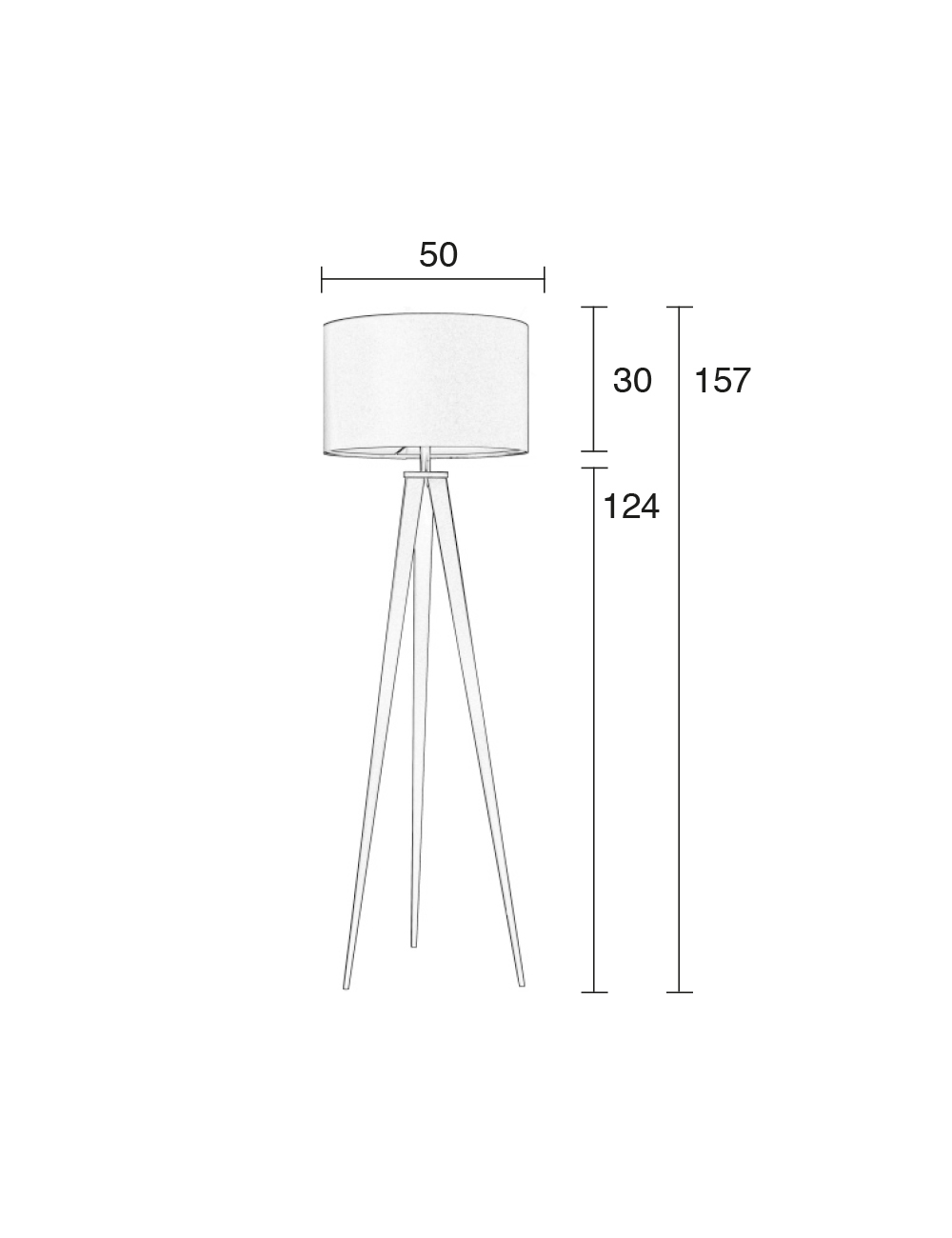 Vloerlamp Tripod