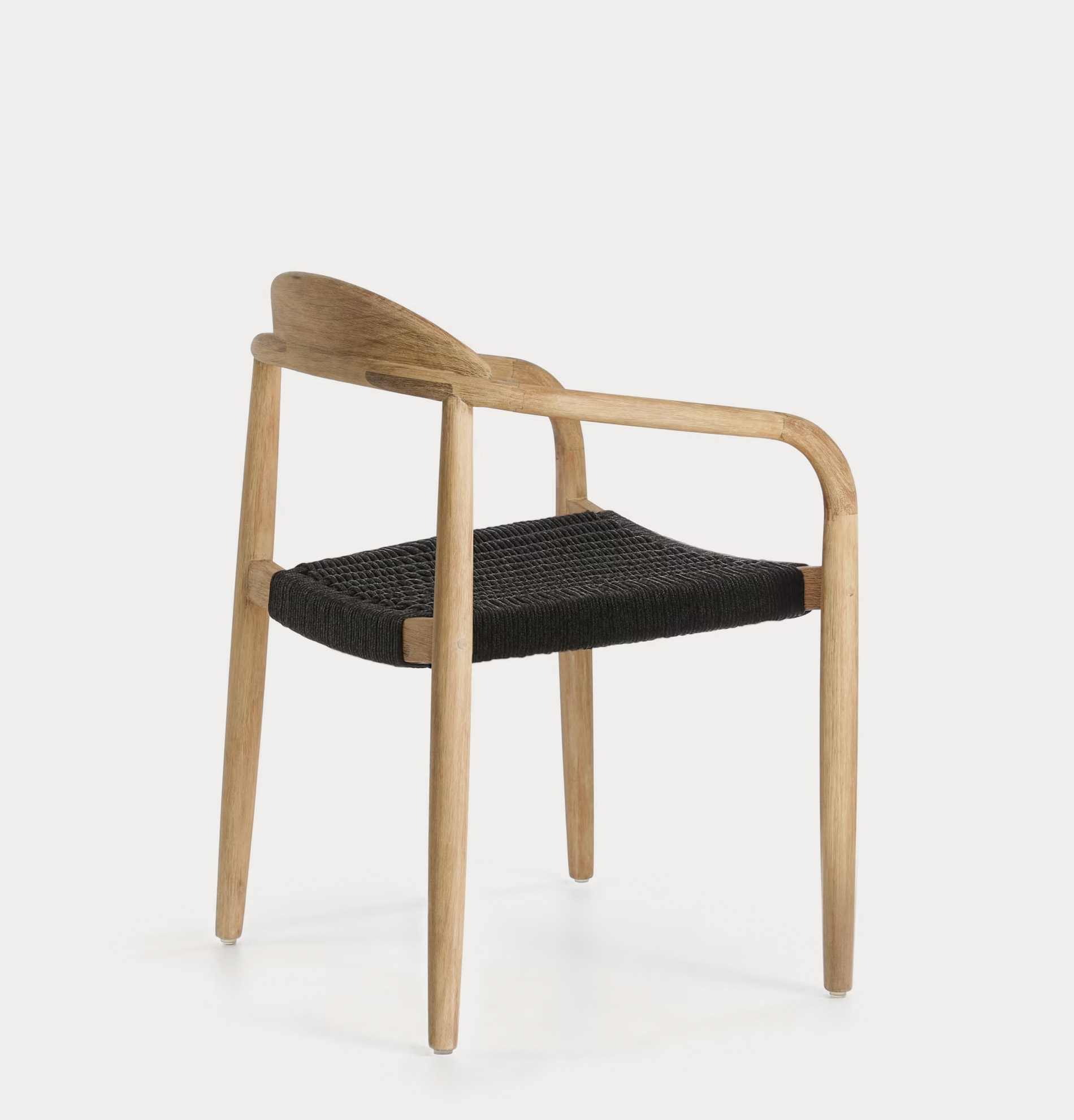 Houten armstoel stapelbaar - natuur acacia