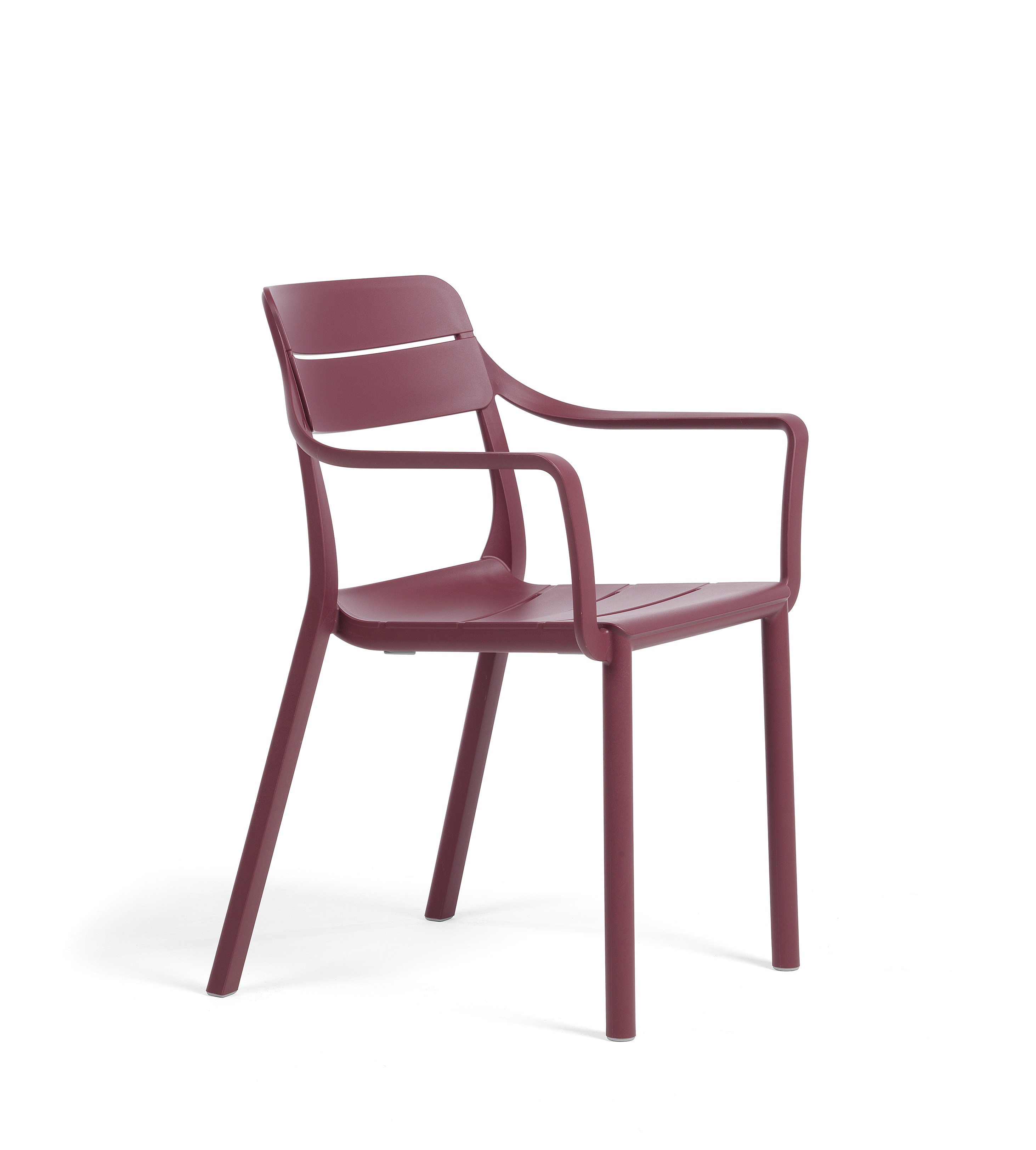 Tuinstoel met arm Cassia - borgogna rood