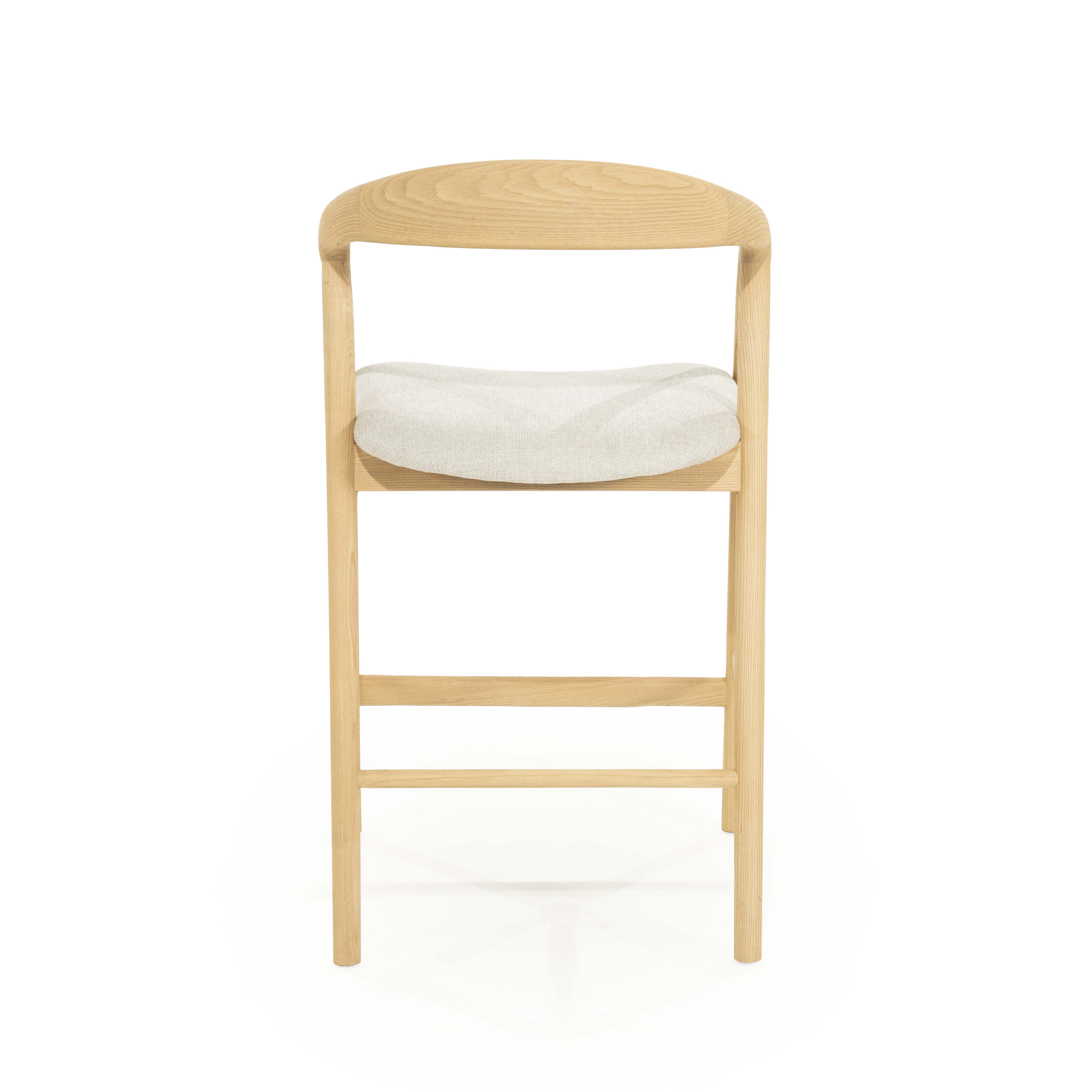 Counterstoel in essenhout - naturel