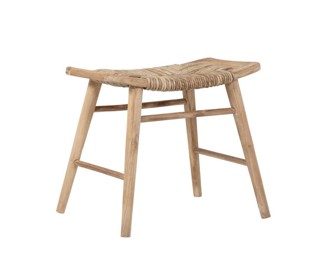 Houten krukje Rex - natuur teak