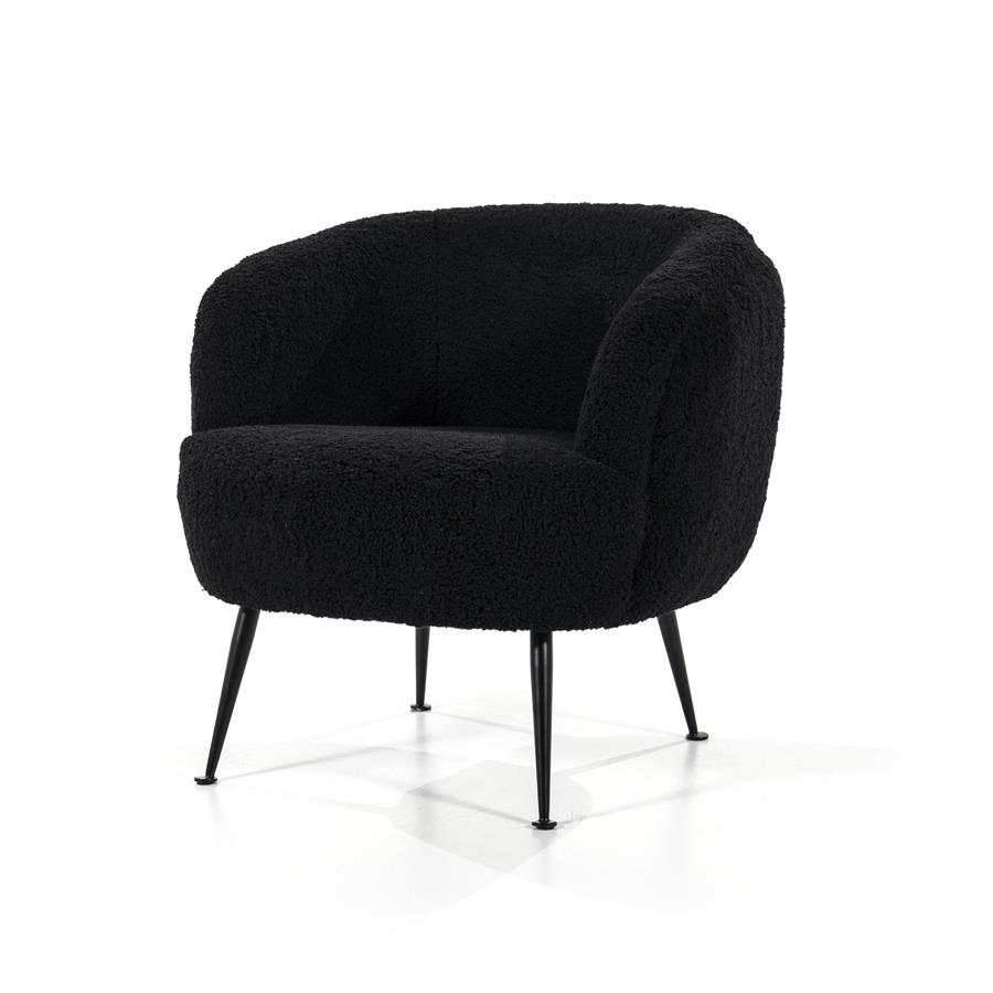 Fauteuil teddy - zwart