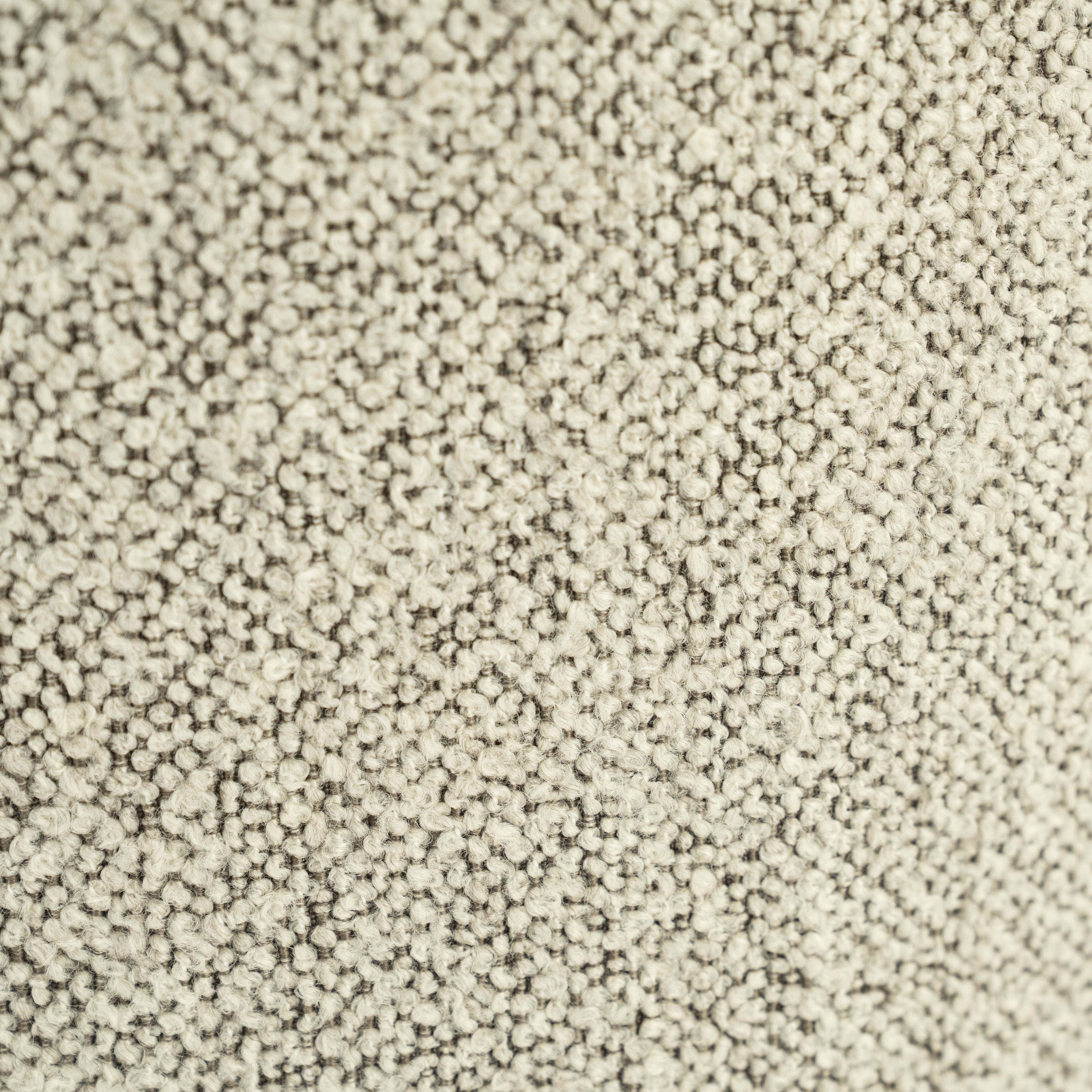 Poef diam.42cm in bouclé stof - taupe