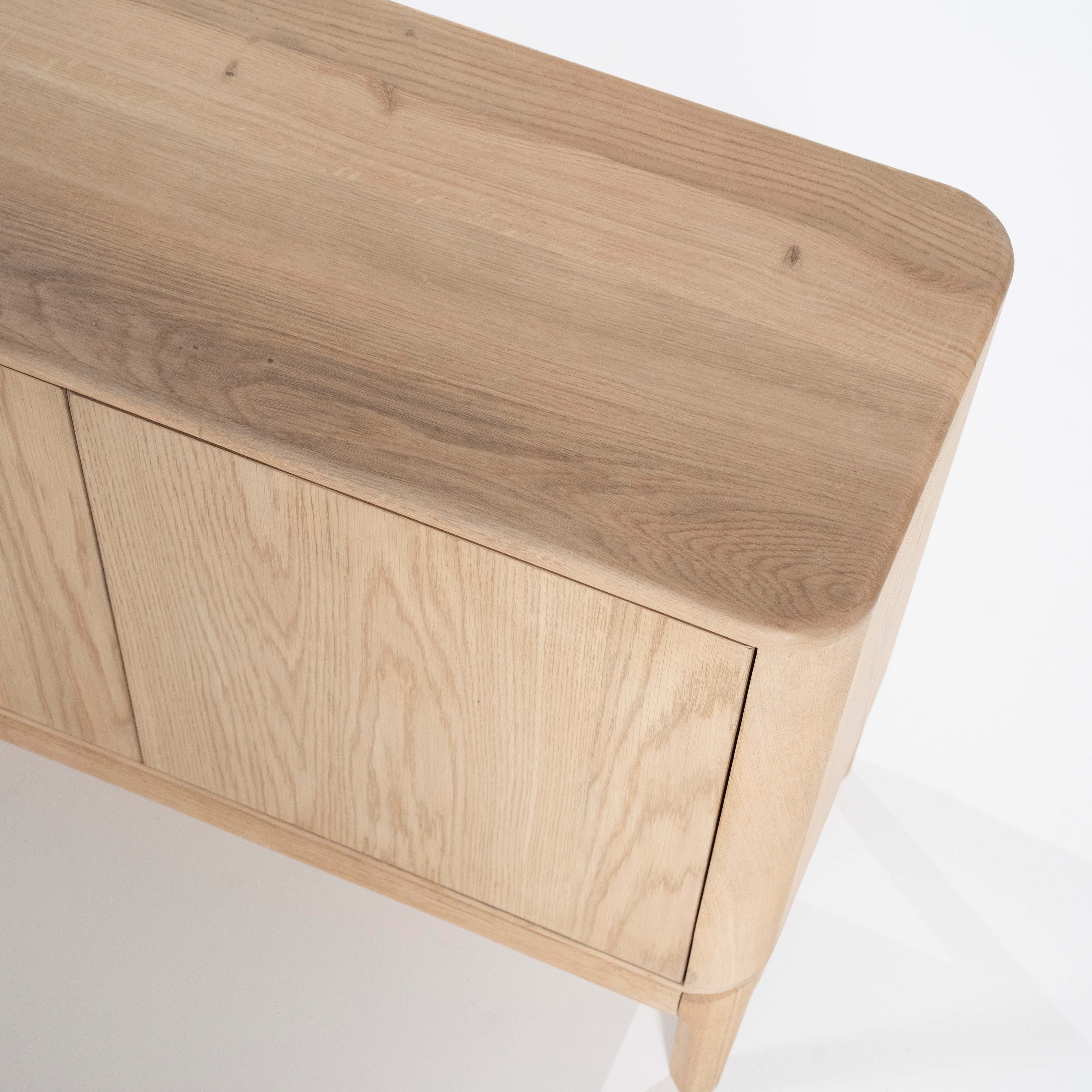 Houten dressoir 4 deuren - natuur eiken