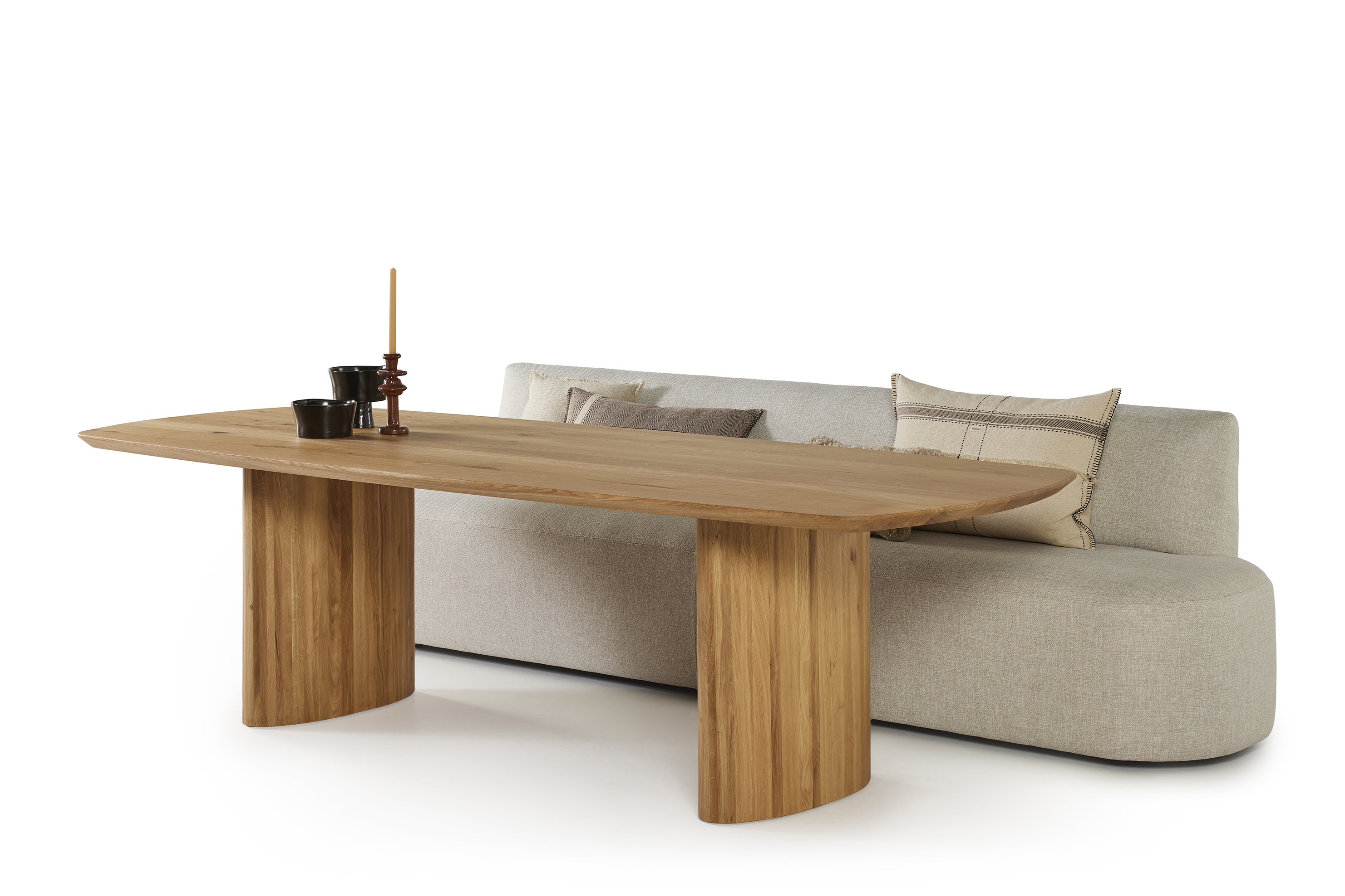 Eetkamerbank 300cm - ecru