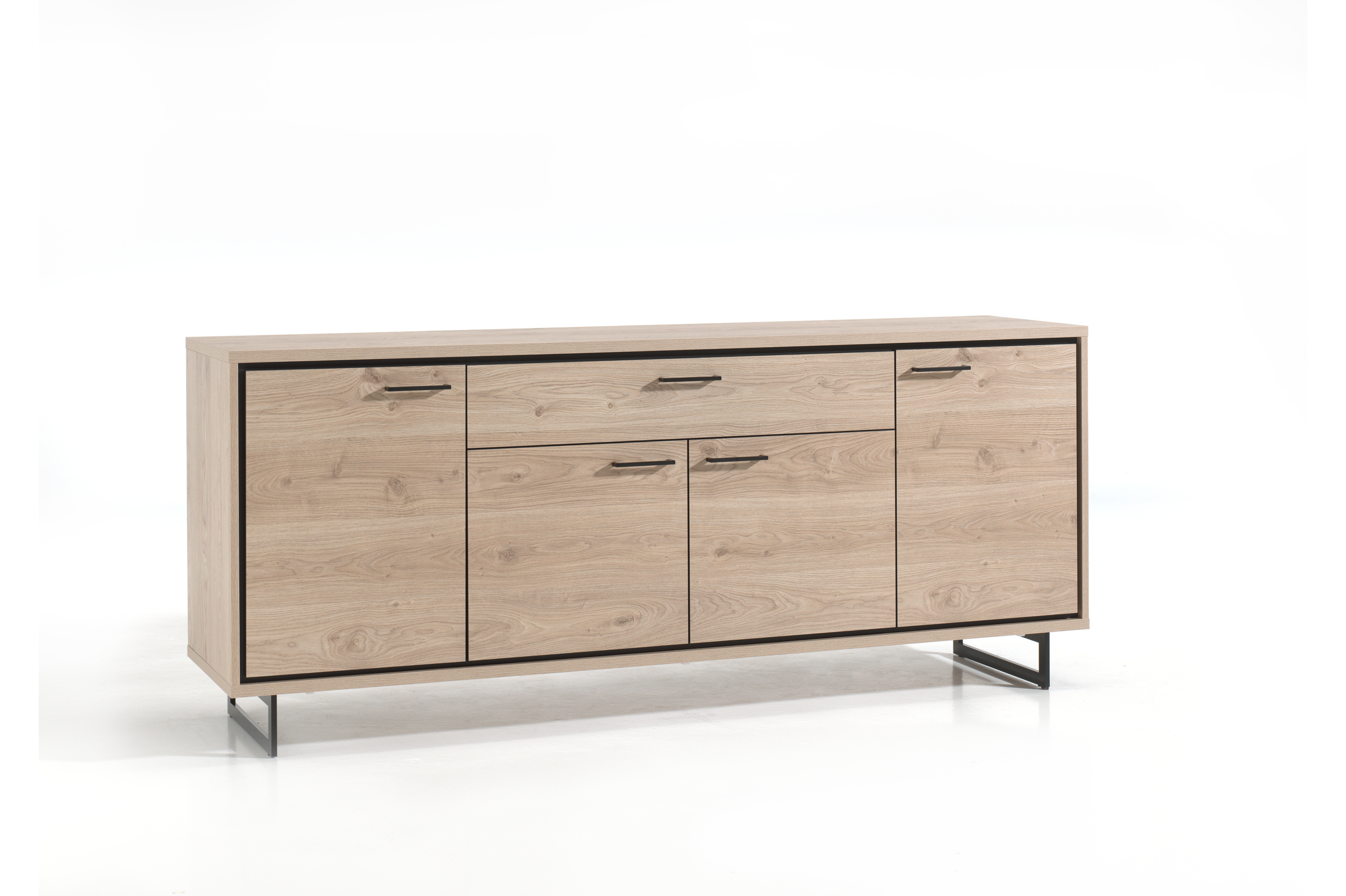 Dressoir met 4 deuren en lade - natuur