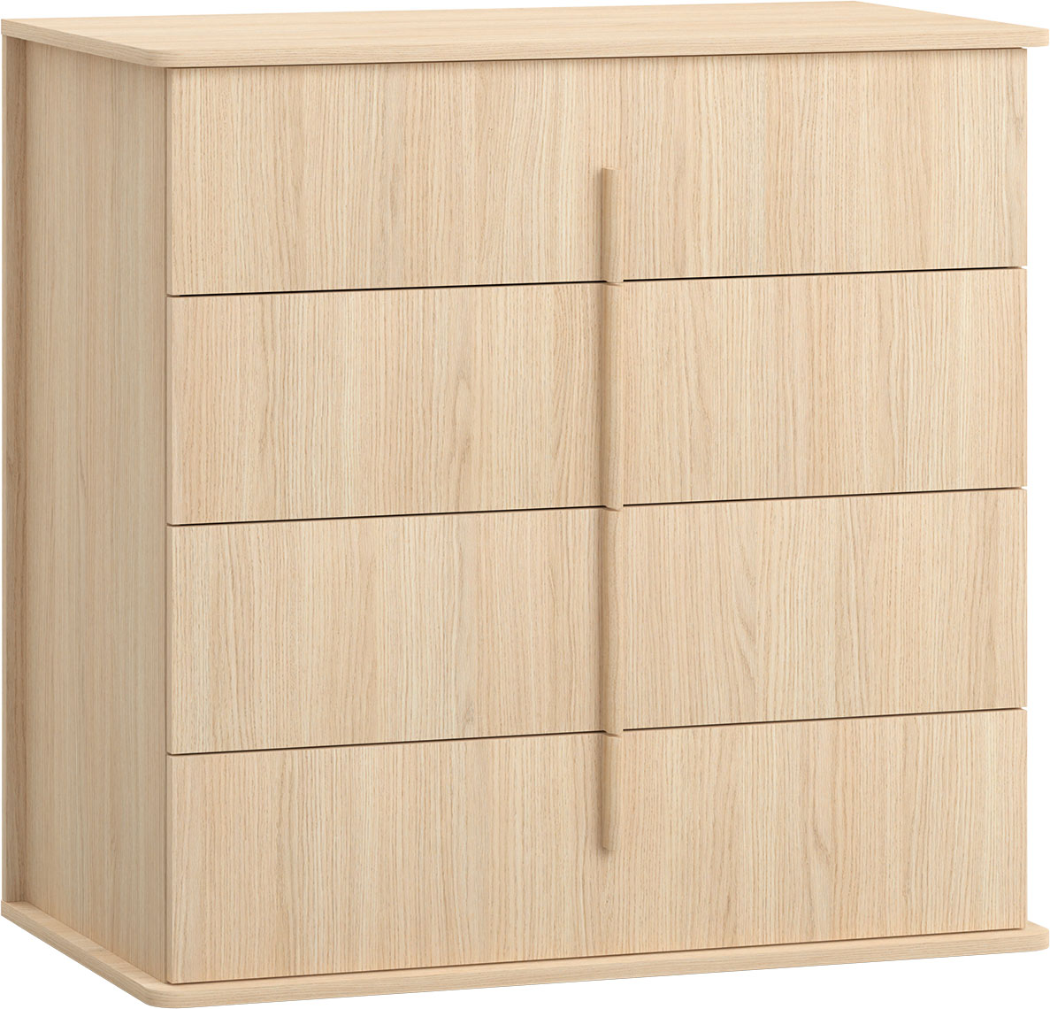 Kommode met 4 lades - natuur eiken