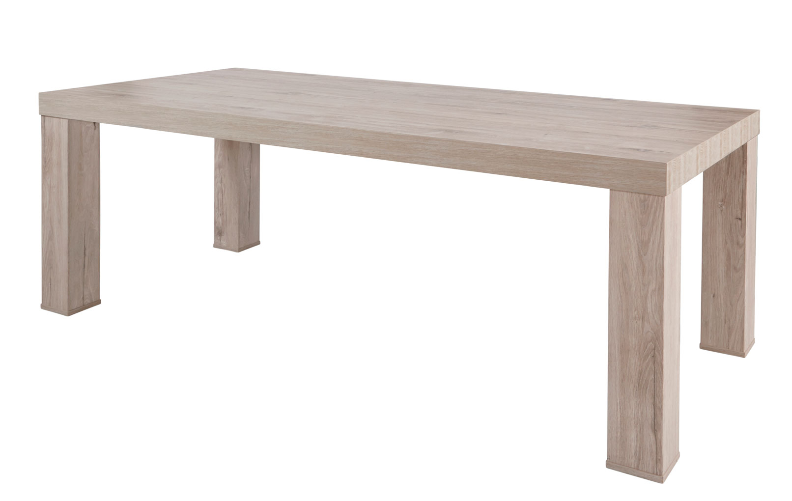 Houten eettafel 225x101cm - grijs